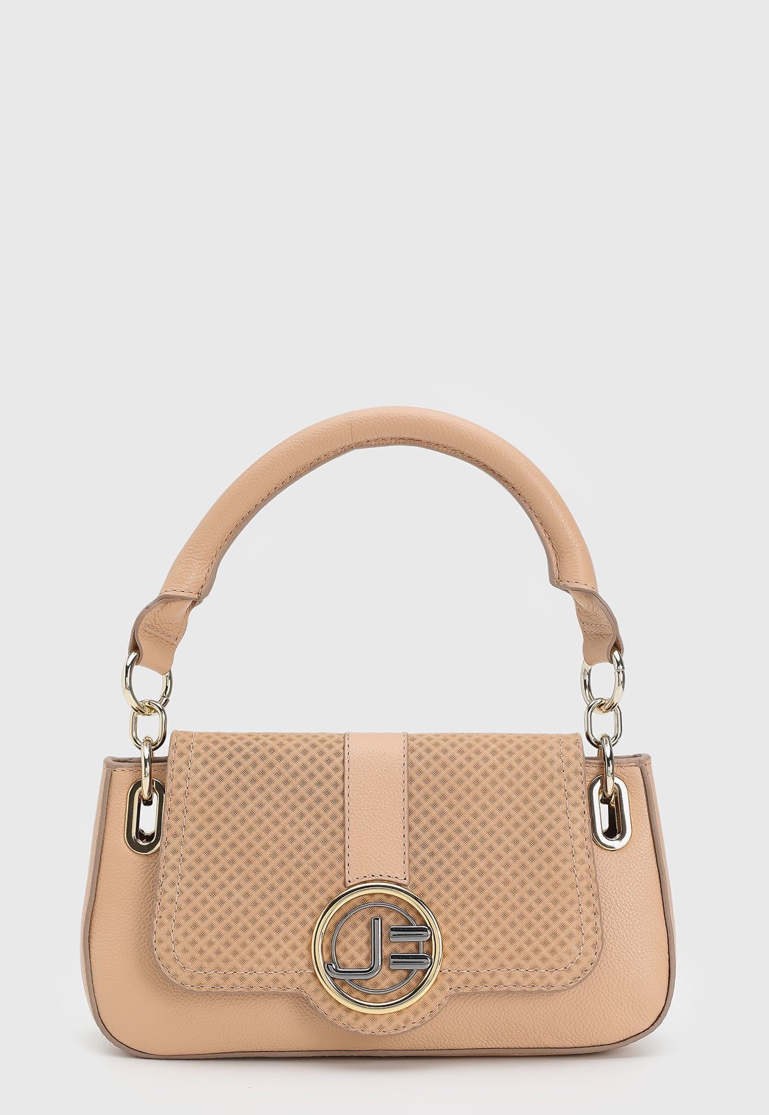 Imagem principal Bolsa Média Feminina Jorge Bischoff Texturizada Jorge Bischoff rosa