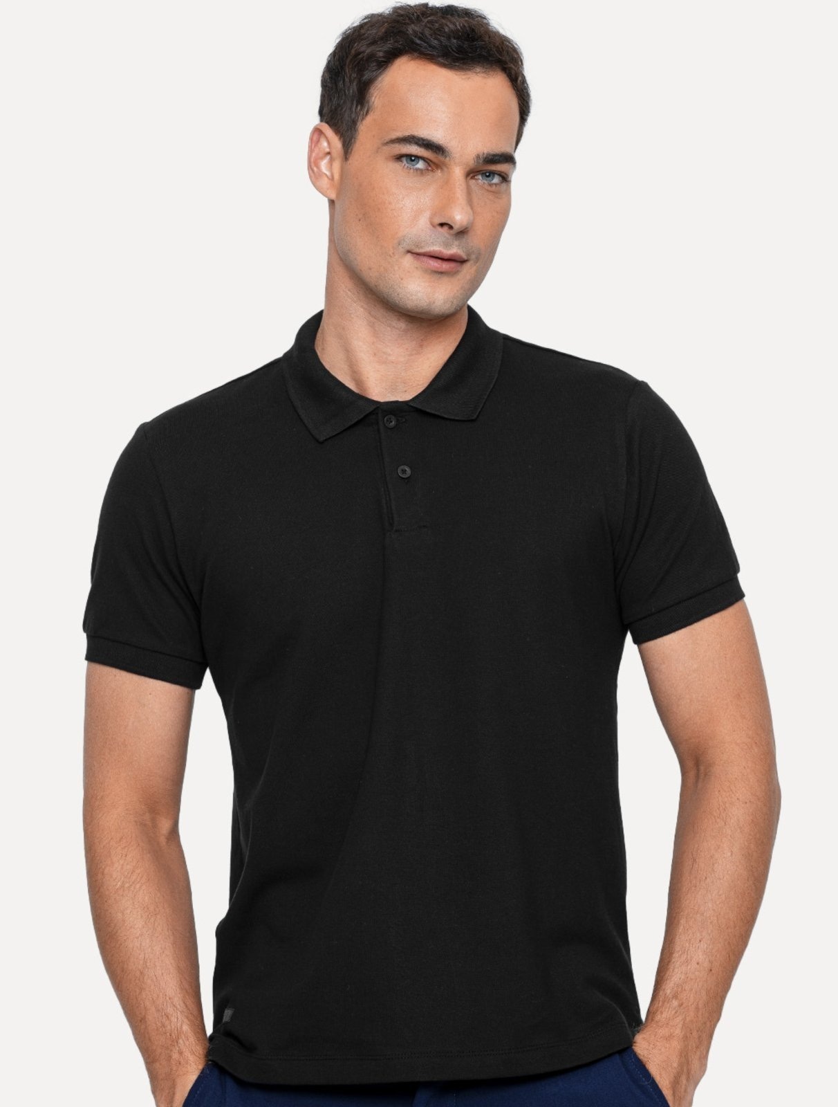 Imagem principal Polo King & Joe Masculina Travel Pack Tech Viscose Premium Preta King & Joe preto