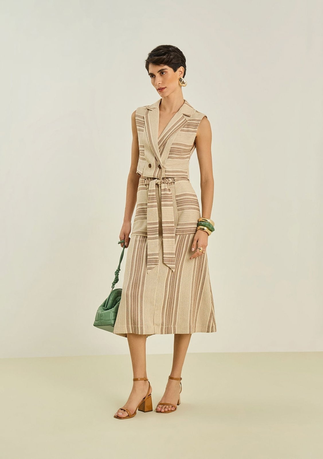 Imagem principal Saia Maria Valentina Lápis Alta Midi Maria Valentina preto