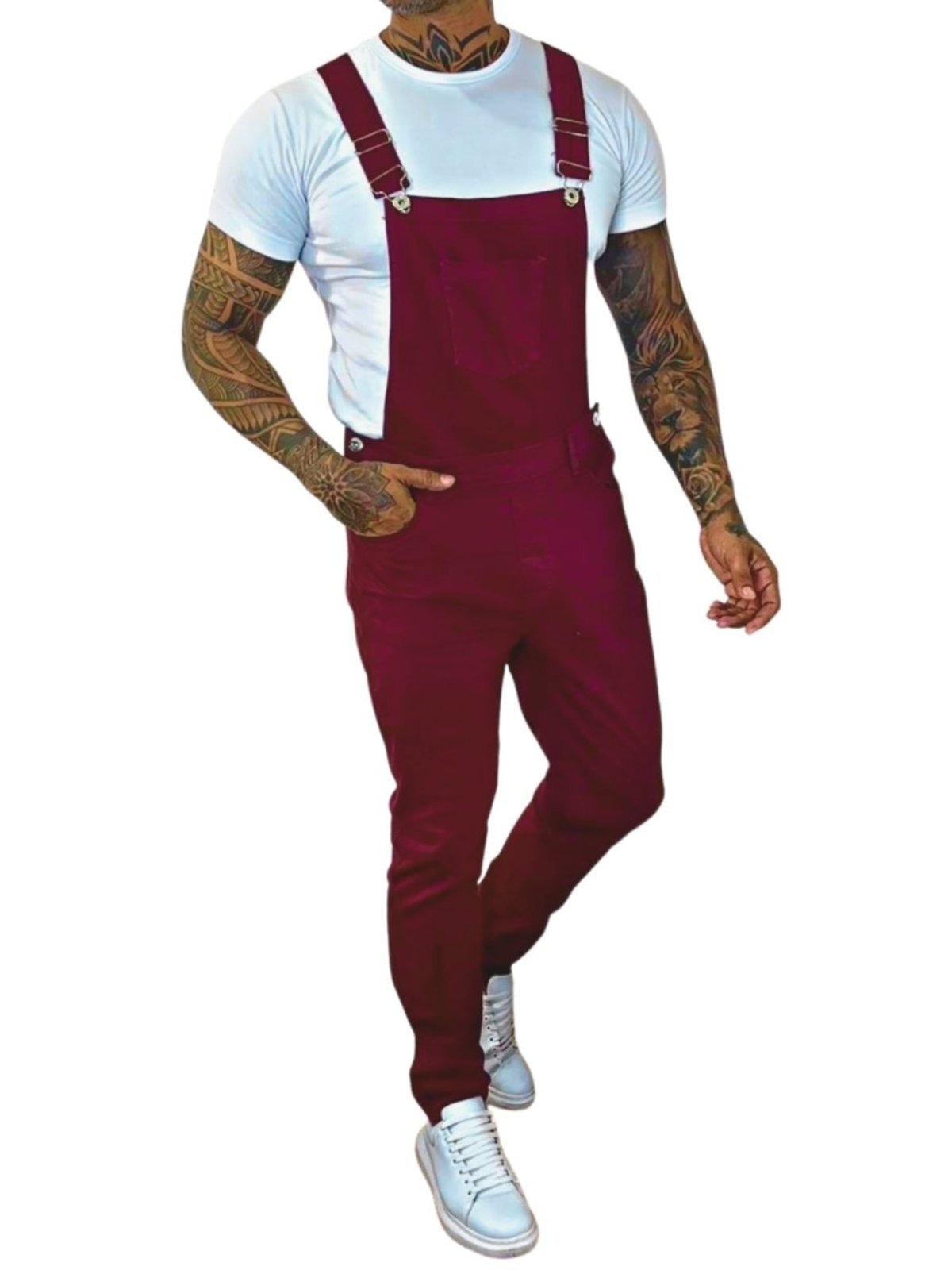 Imagem principal Macacão Masculino Collor Jeans Loka vinho