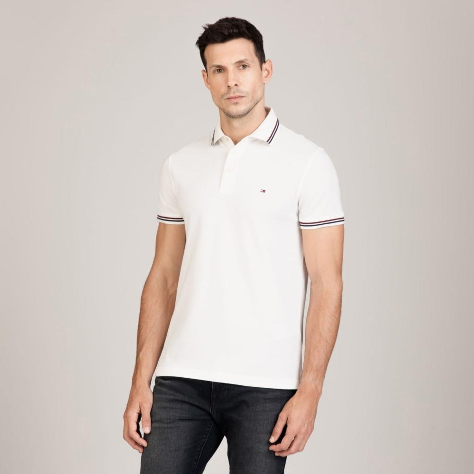 Imagem principal Polo Tipped Slim Tommy Hilfiger incolor