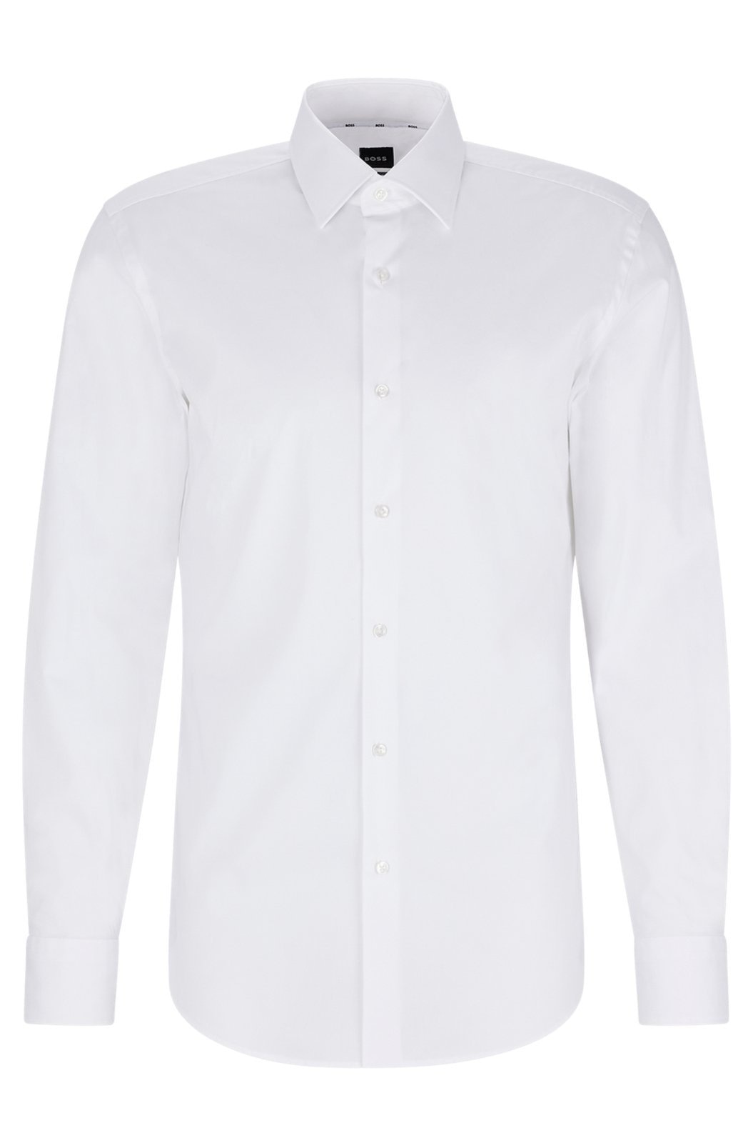 Imagem principal Camisa Slim Fit Em Popeline De Algodão Stretch Easy Iron Boss branco