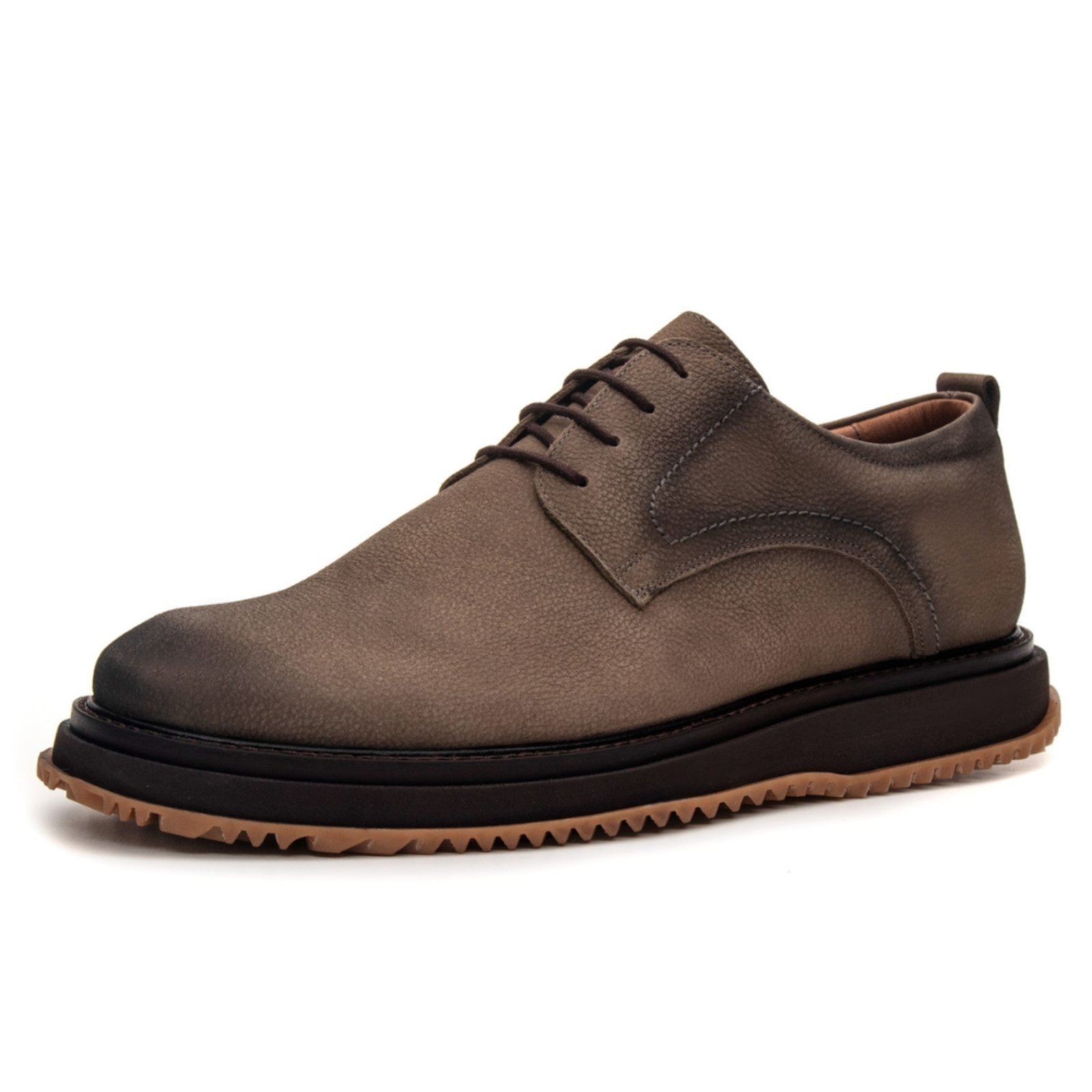 Imagem principal Sapato Derby Henry Em Couro Selaria Cimento Coronello cinza