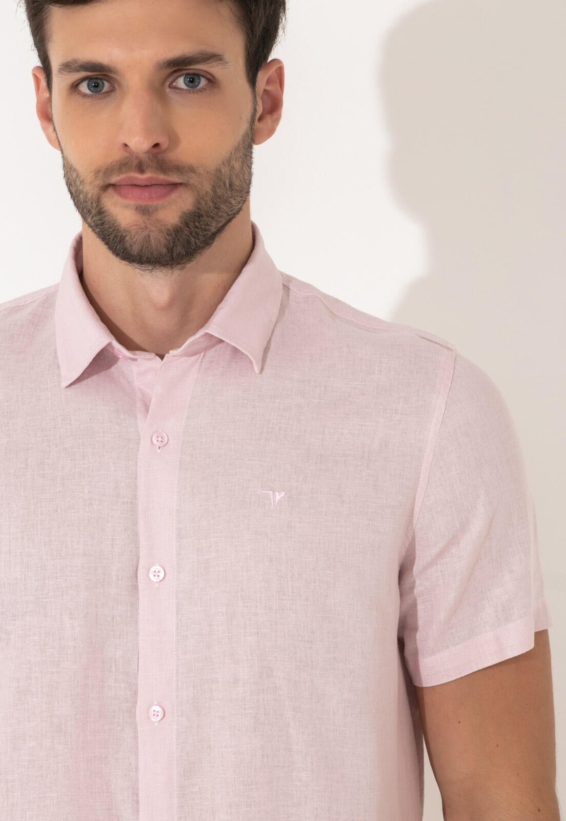 Imagem principal Camisa Linho Slim Traymon Claro - Gg Traymon rosa