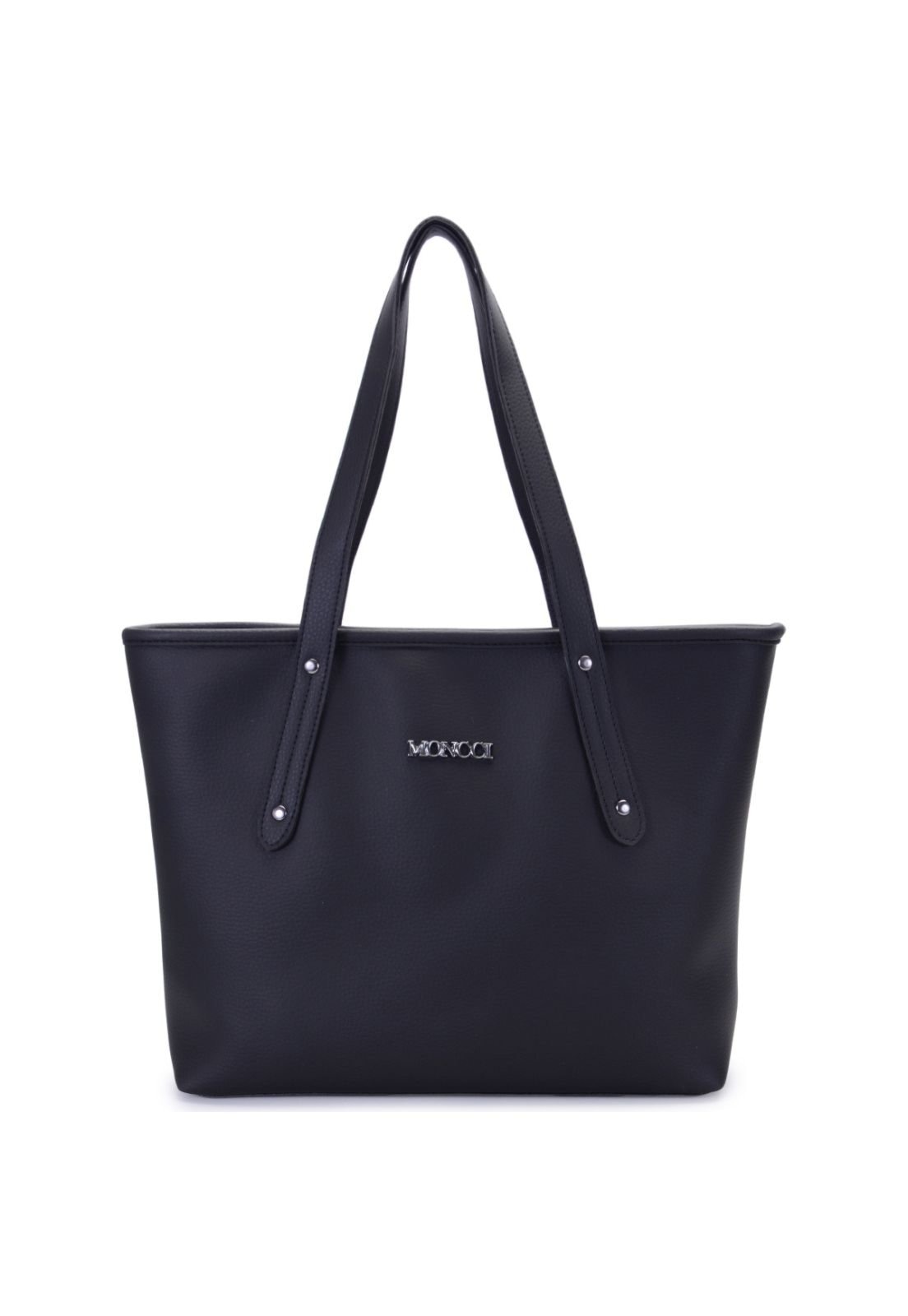 Imagem principal Bolsa media feminina Marsala com bolso interno minimalista fechamento em zíper MONCCI preto