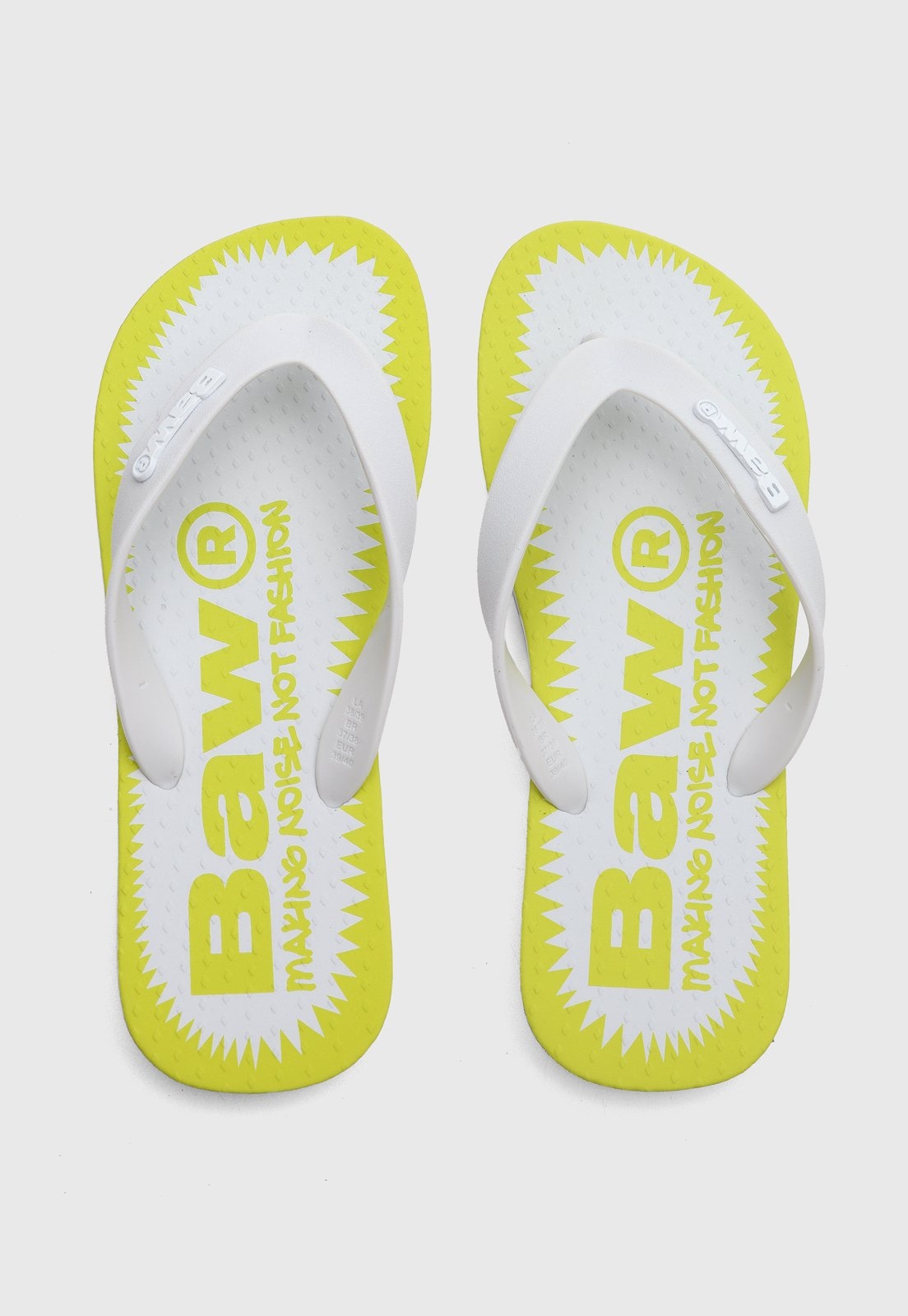 Imagem principal Chinelo Masculino BAW Noise e Amarelo BAW branco