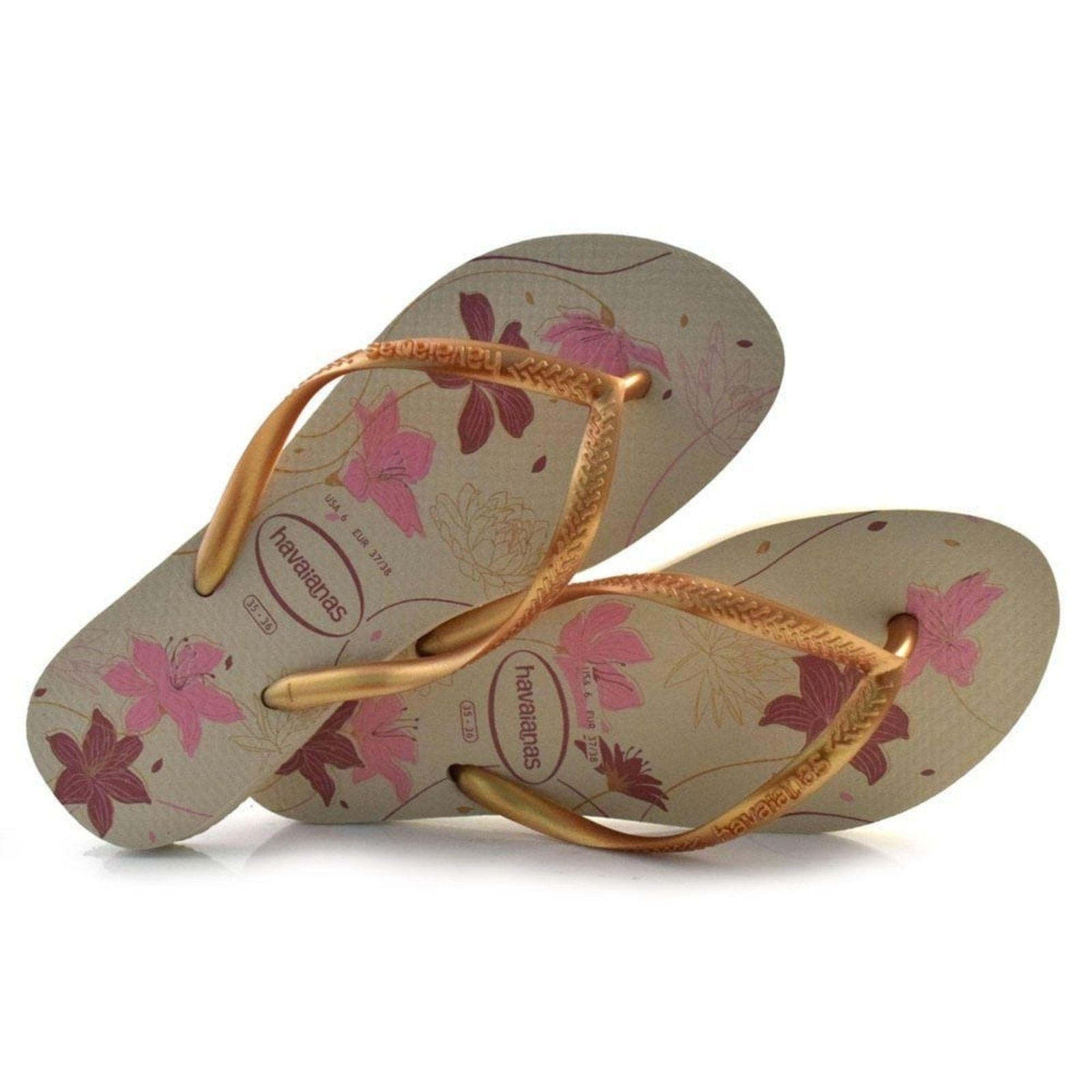 Imagem principal Chinelo Feminino Havaianas Slim Organic Havaianas bege
