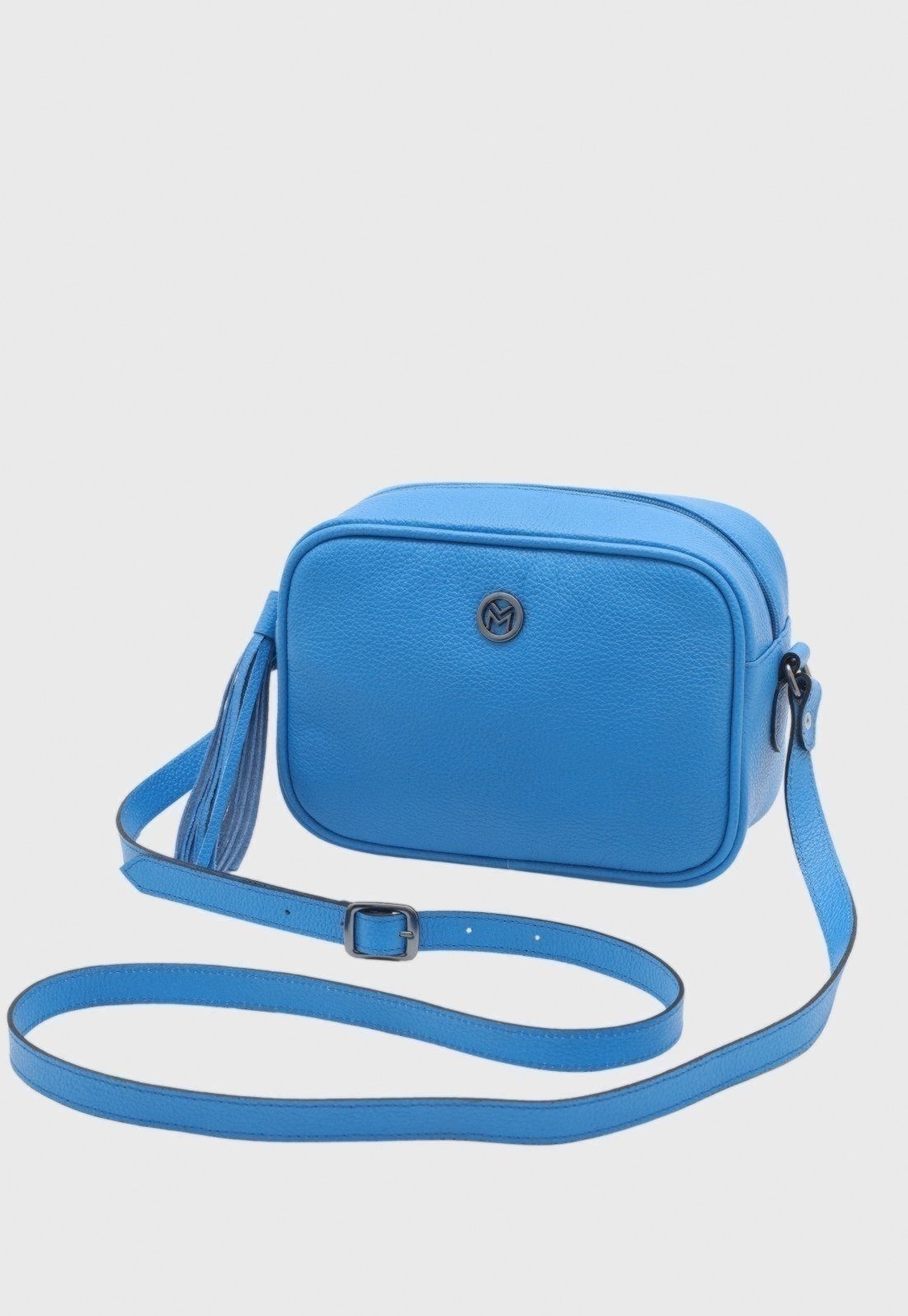 Imagem principal Bolsa Transversal de Couro Mariart Titânio Caribe Mariart azul