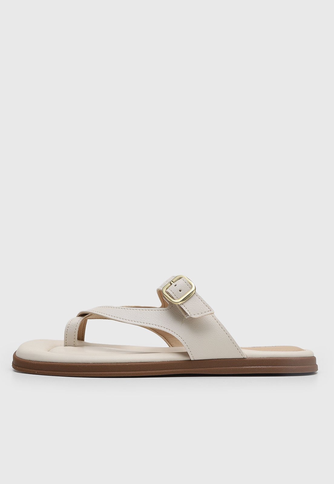 Imagem principal Rasteira Feminina Modare Fivela Dourada Off-White MODARE off-white white