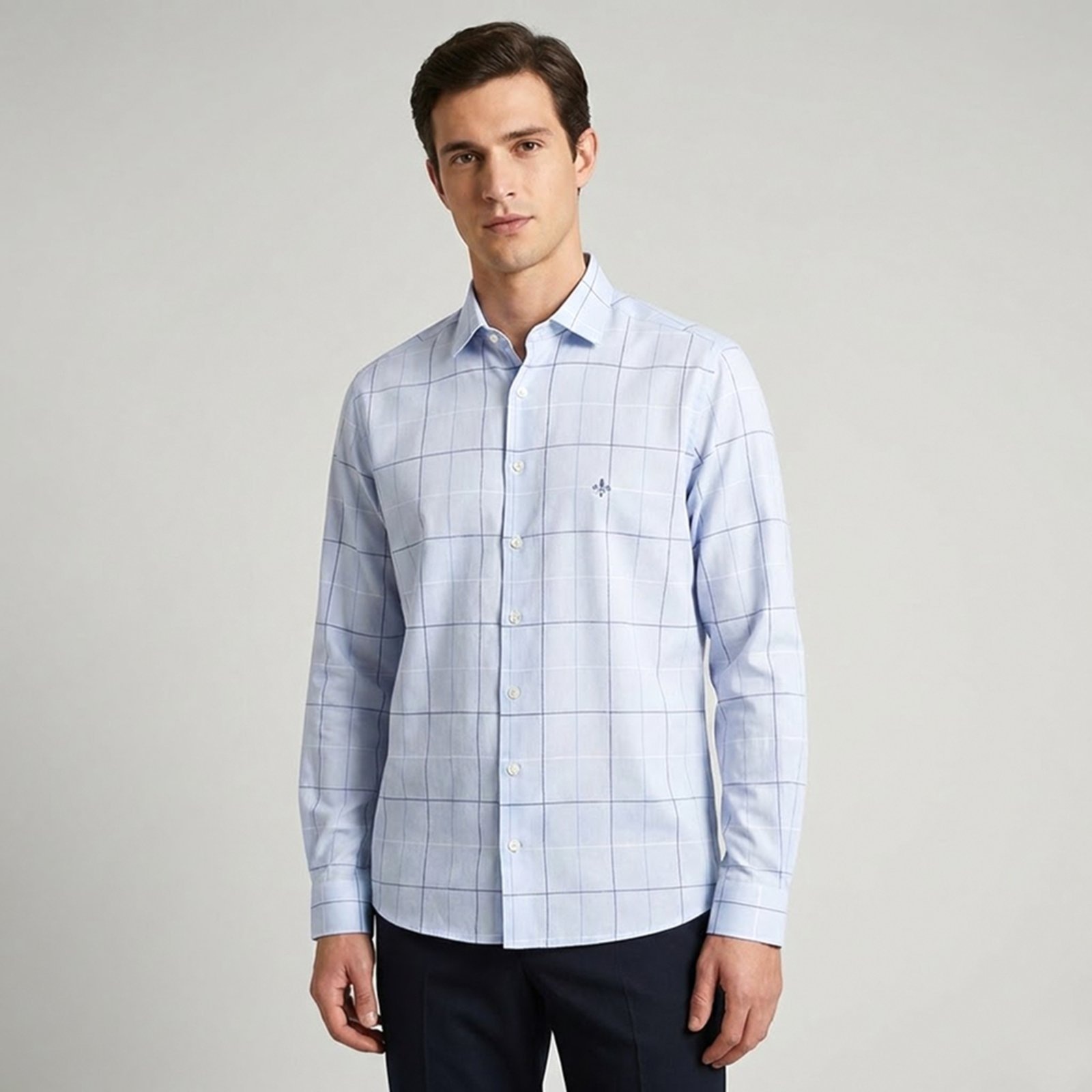 Imagem principal Camisa Dudalina Slim Oxford Maxxad Ou26 Masculino Dudalina azul