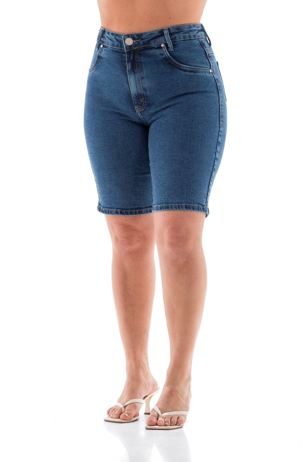 Imagem principal Ciclista Feminina Arauto Slim Com Bordado ARAUTO JEANS azul/jeans