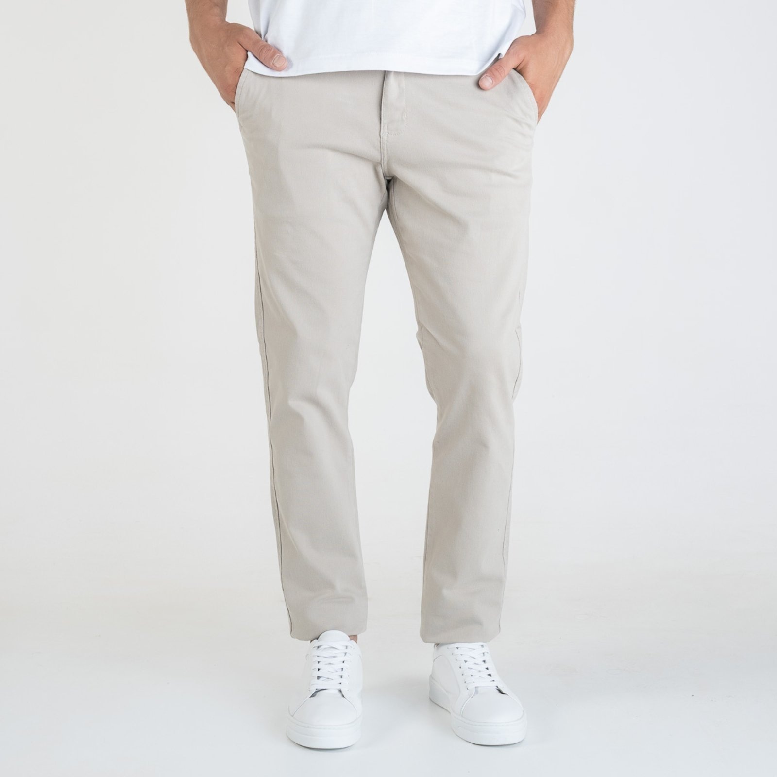 Imagem principal Calça Sarja VersatiOld Slim Areia VERSATIOLD bege