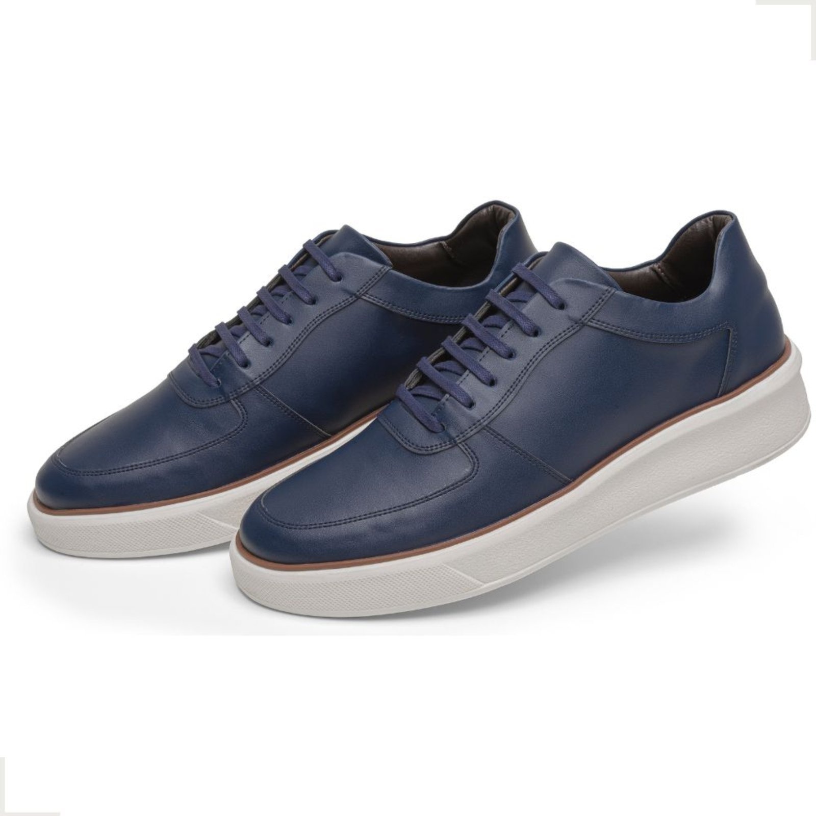 Imagem principal Sapato Casual Tênis Moderno Masculino com Cadarço Confortavel Bertelli Marinho Bia Ramos azul marinho