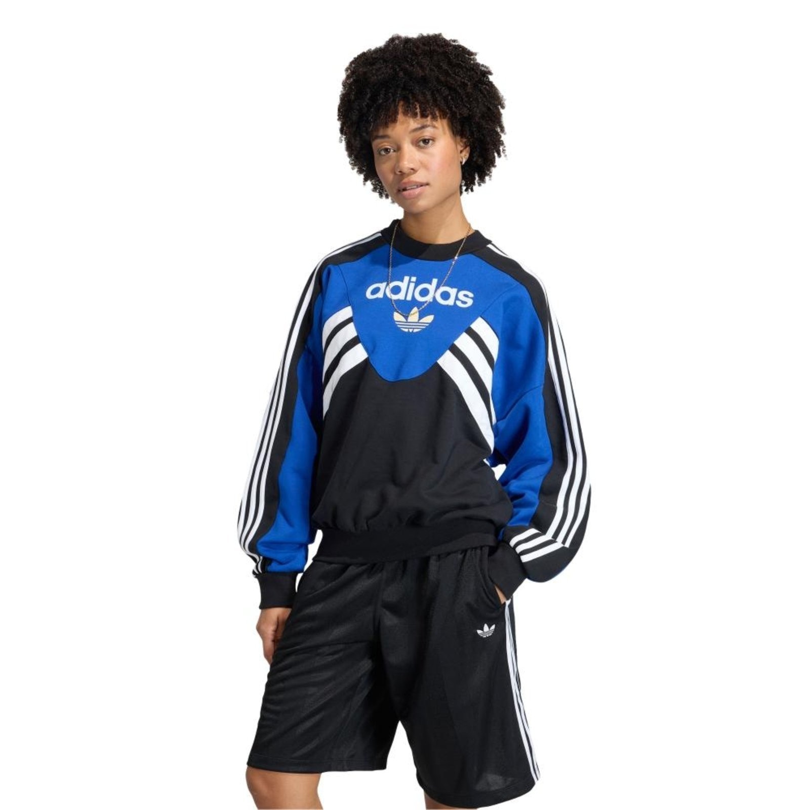 Imagem principal Moletom de GOLA REDONDA COM RECORTE adidas Originals Adidas azul