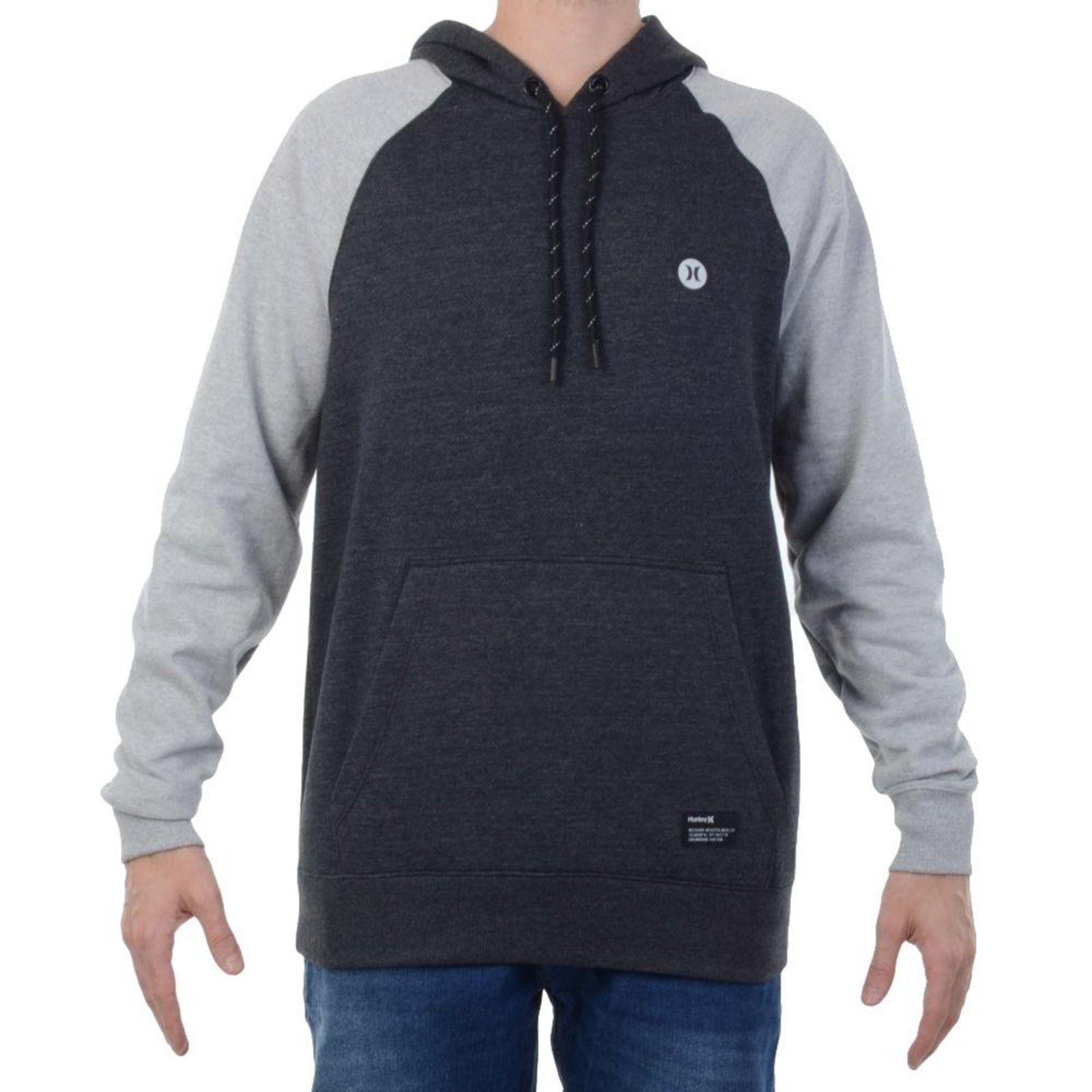 Imagem principal Moletom Hurley Canguru Points Masculino Mescla hurley cinza