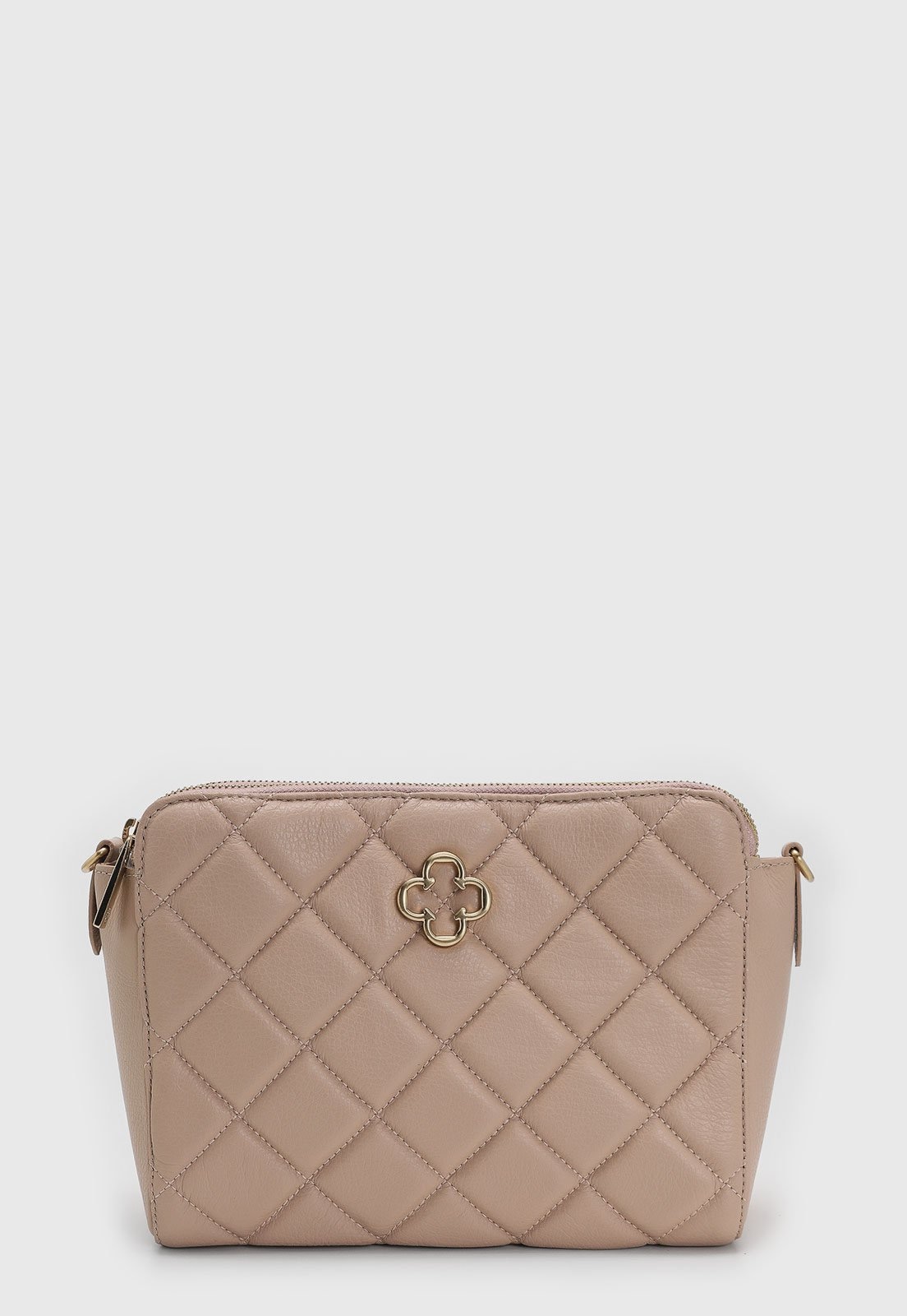 Imagem principal Bolsa Média Capodarte Matelassê Logo Dourado Nude Capodarte bege nude