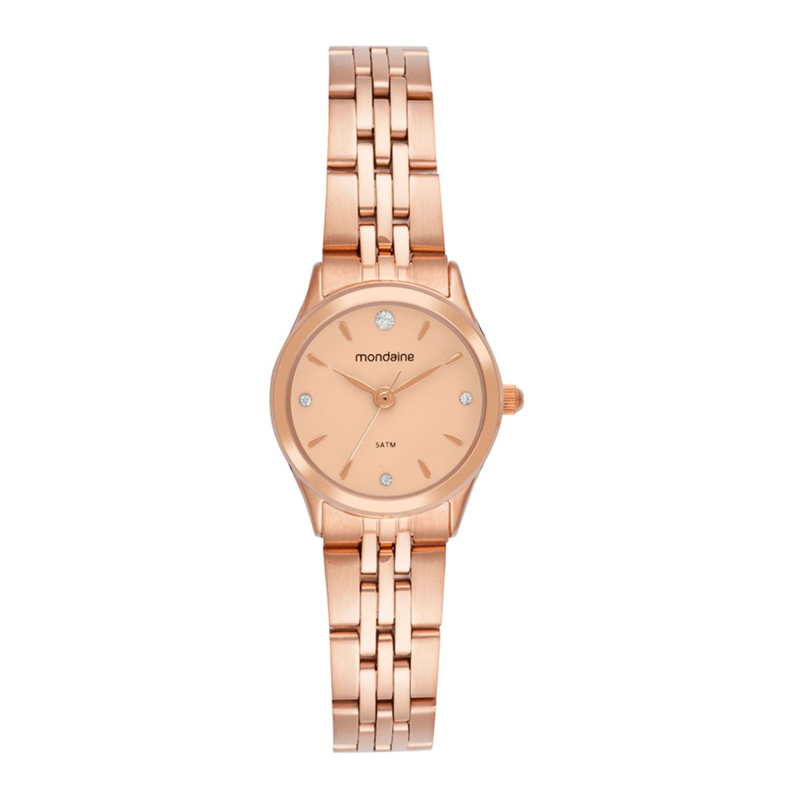 Imagem principal Relógio Feminino Mondaine Dourado Caixa Pequena Rose Aço Mondaine rosa rose