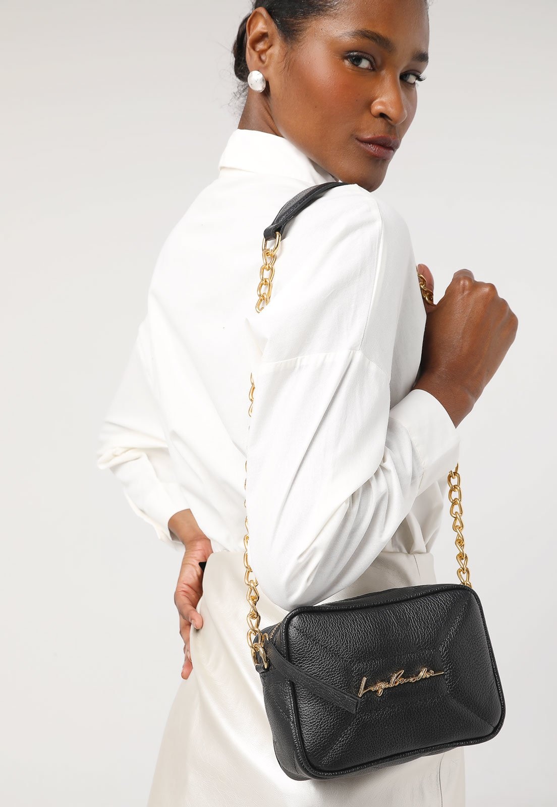 Imagem principal Bolsa Luiza Barcelos Corrente Preta Luiza Barcelos preto