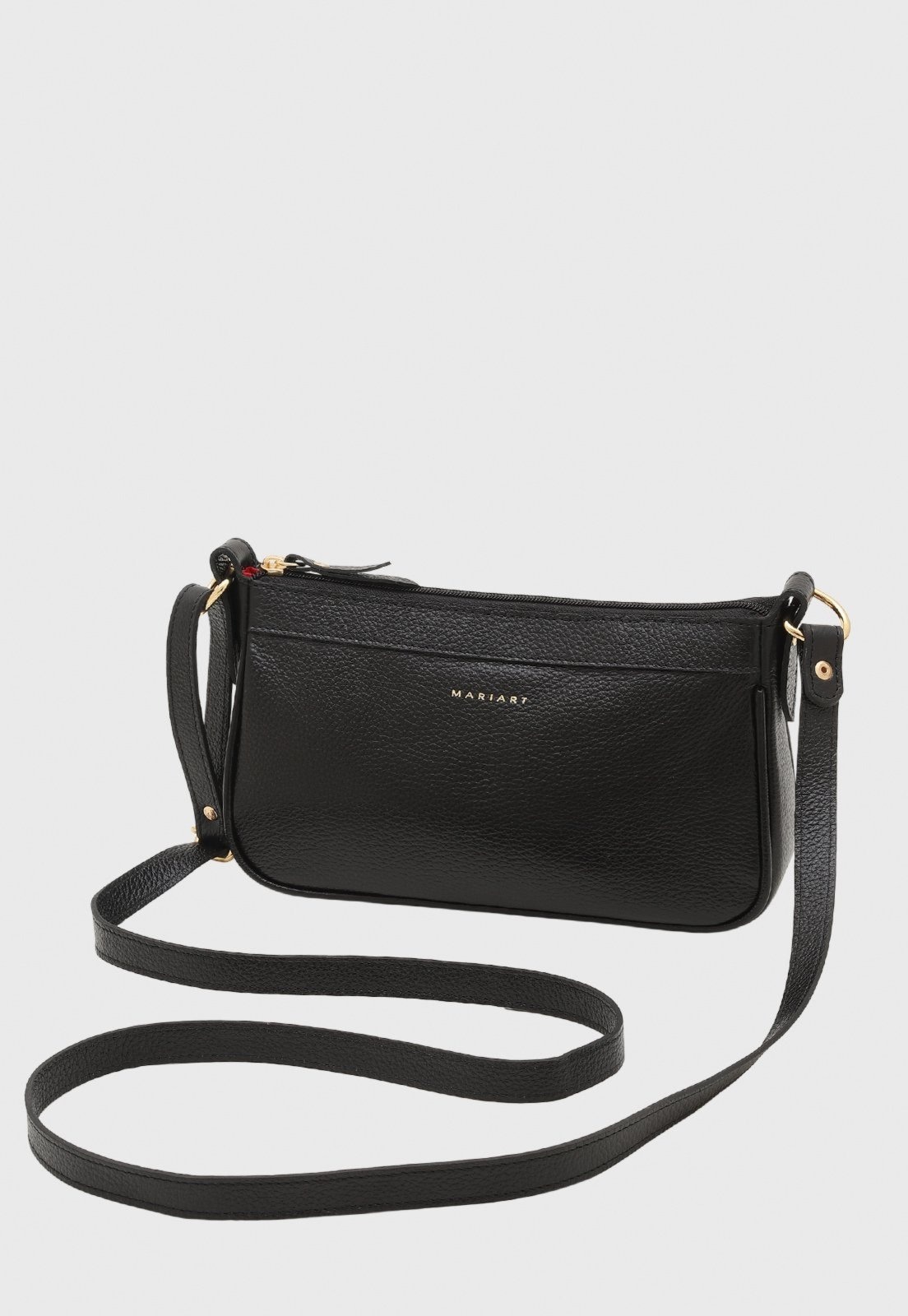 Imagem principal Bolsa Transversal de Couro Mariart Maragogi Preta Mariart preto