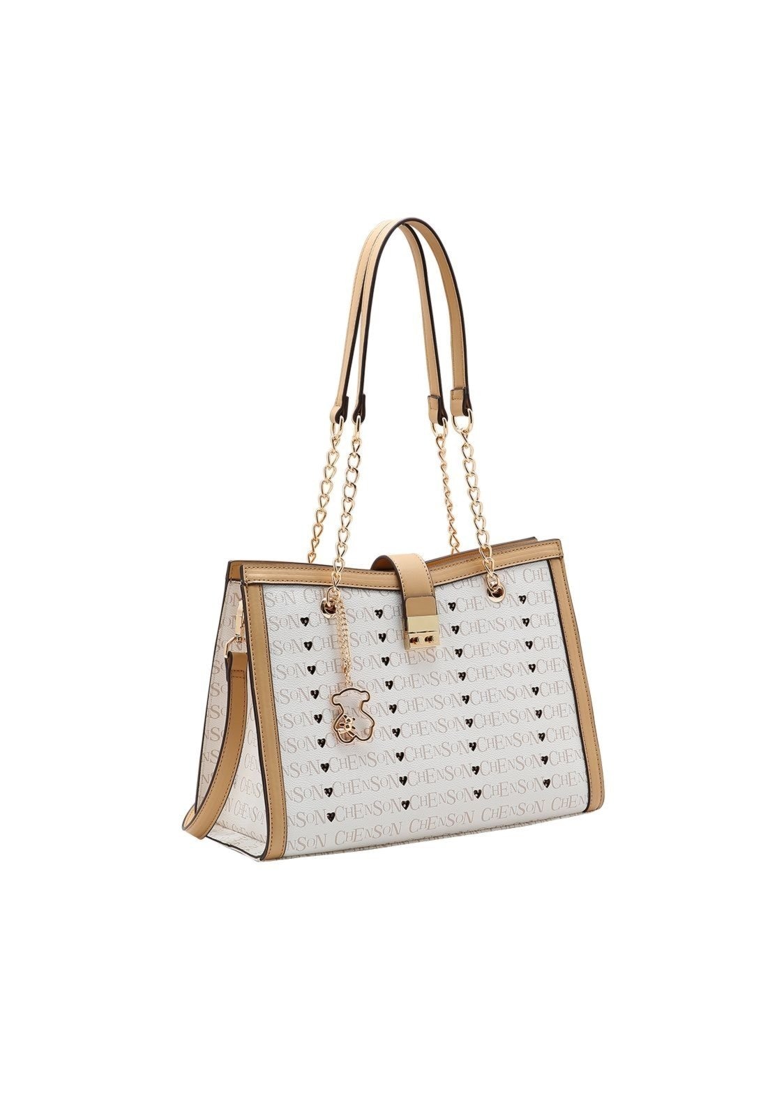 Imagem principal Bolsa Feminina Chenson Cristal Monograma 3485400 Chenson bege