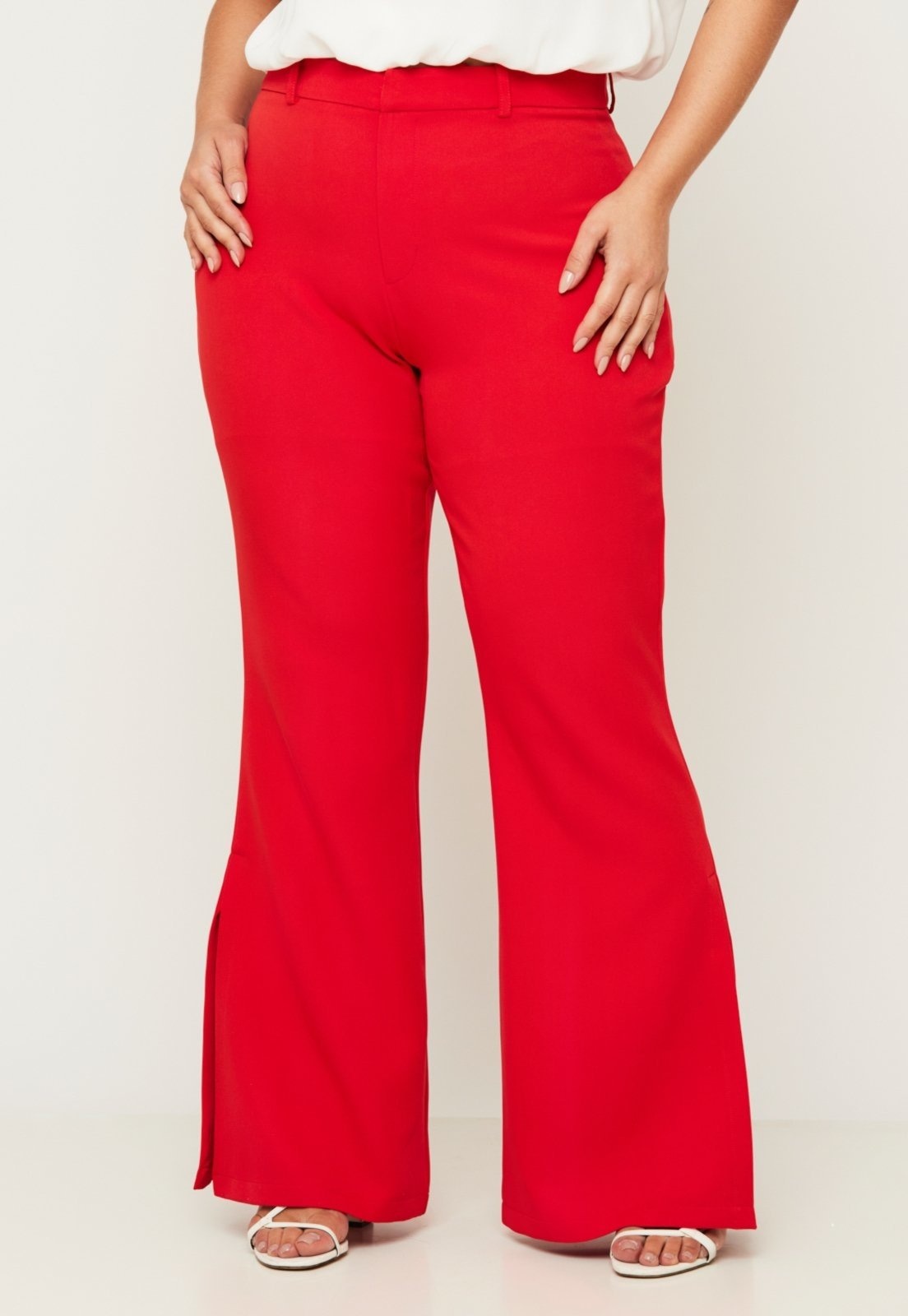 Imagem principal Calça Alfaiataria Vermelha Fenda Lateral Miss Joy 7652 MISS BY JOY vermelho