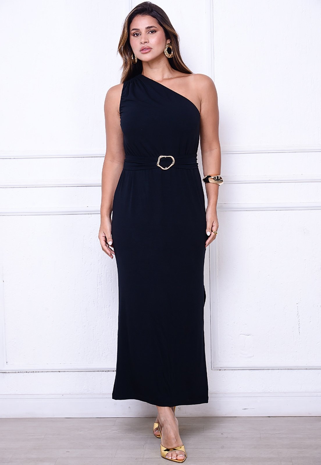 Imagem principal Vestido Longo Ombro Só BBonnie Antonella BBonnie preto