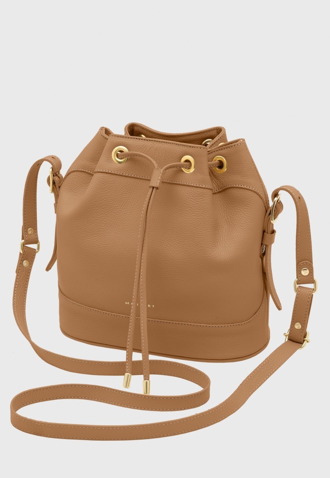 Imagem principal Bolsa Bucket Transversal Couro Mariart Chia Macadâmia Mariart caramelo