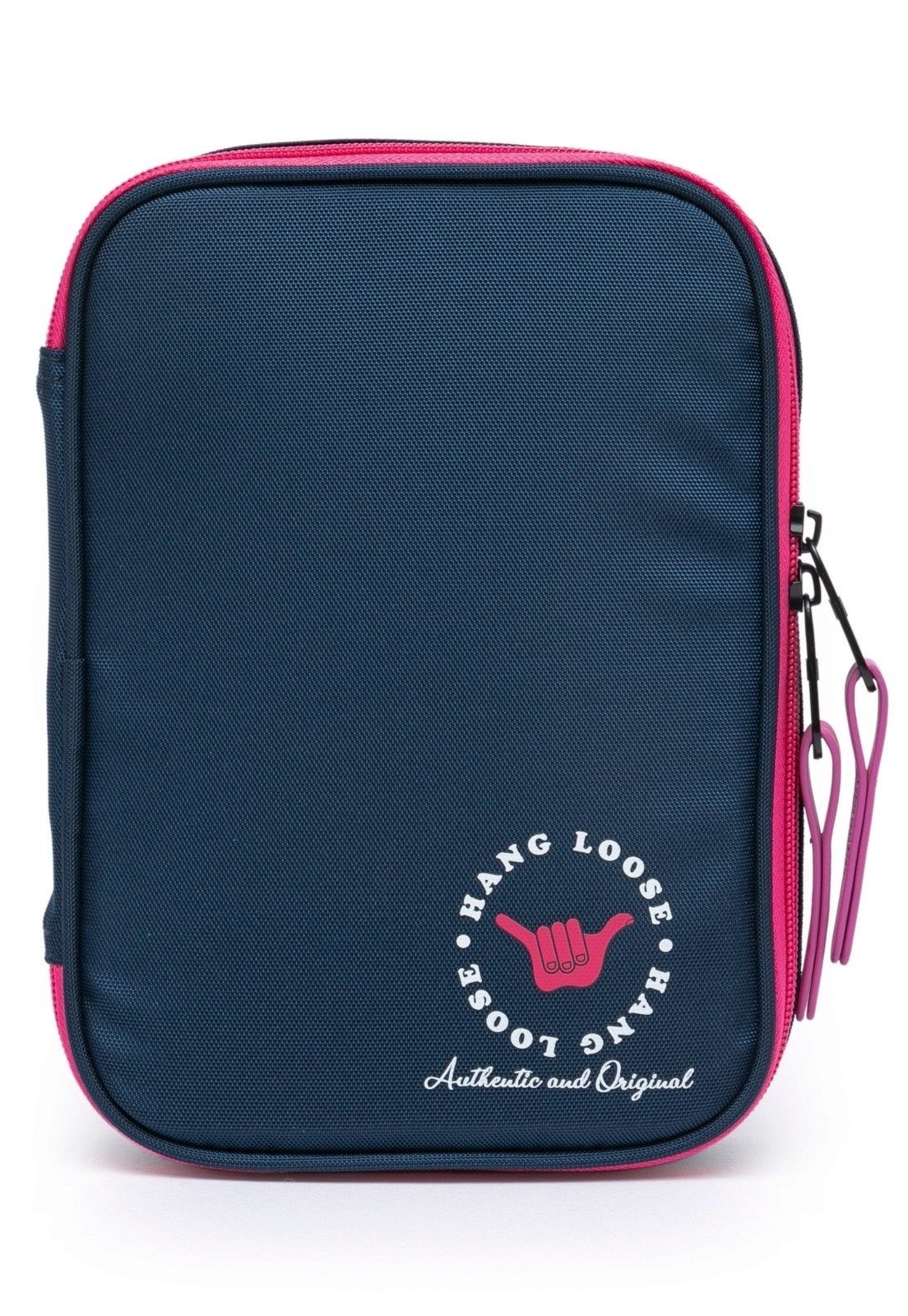 Imagem principal Estojo Hang Loose Escolar Feminino Espaçosa Reforçada Hang Loose azul/pink