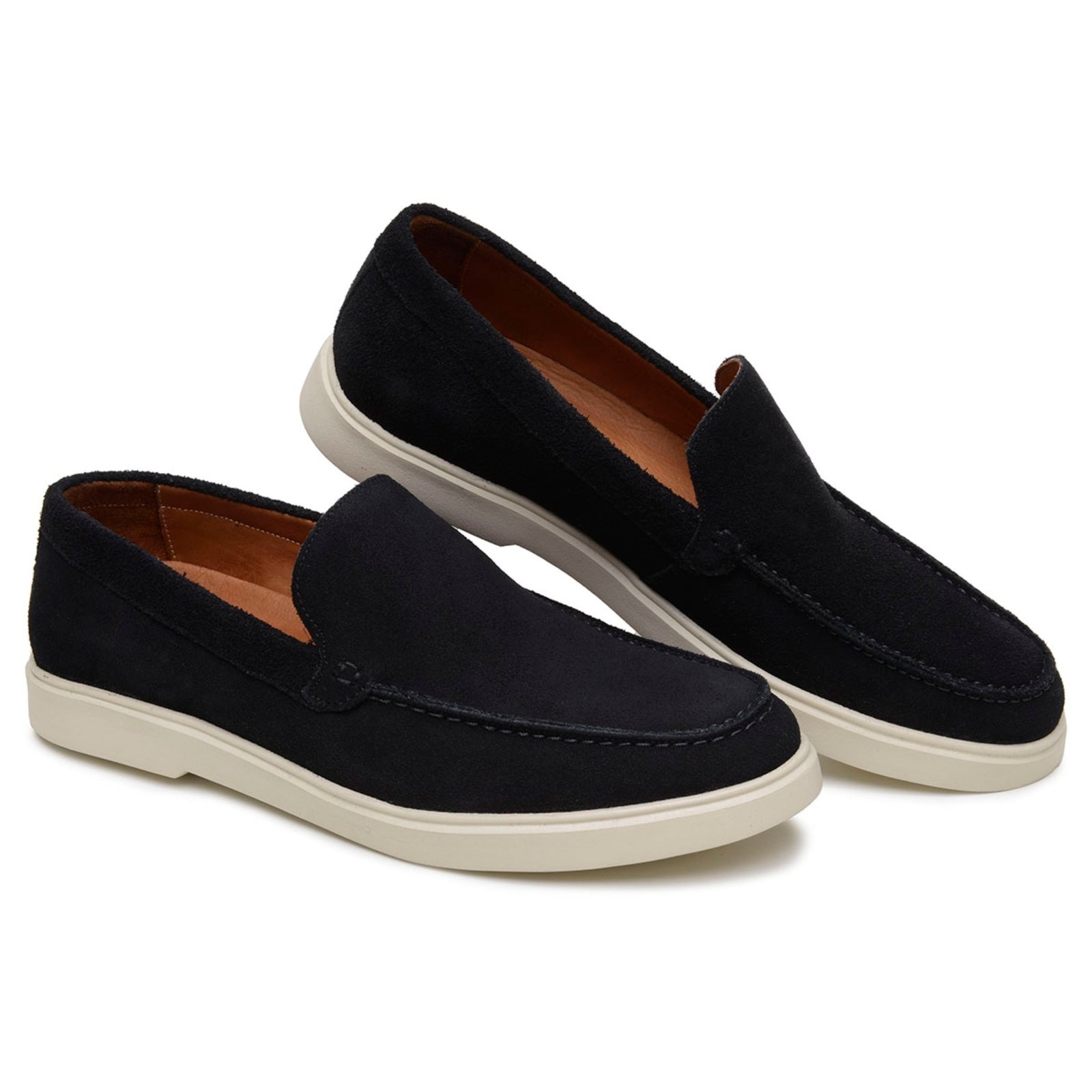Imagem principal Sapato Casual Masculini Anna Andrade Dockside Slip On Camurça Couro Drive Conforto Anna Andrade preto