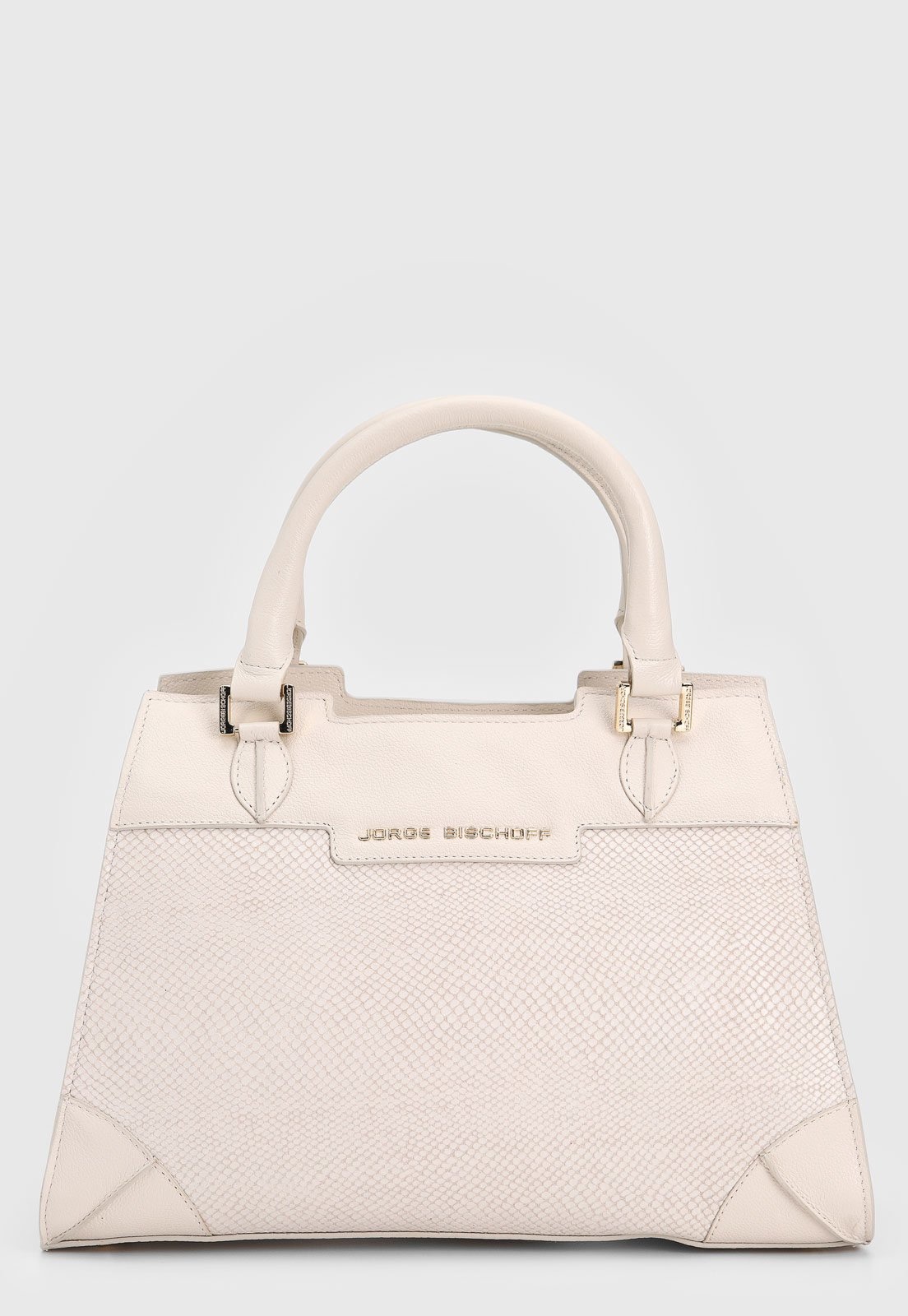 Imagem principal Bolsa Tiracolo Feminina Jorge Bischoff Texturizada Branca Jorge Bischoff branco
