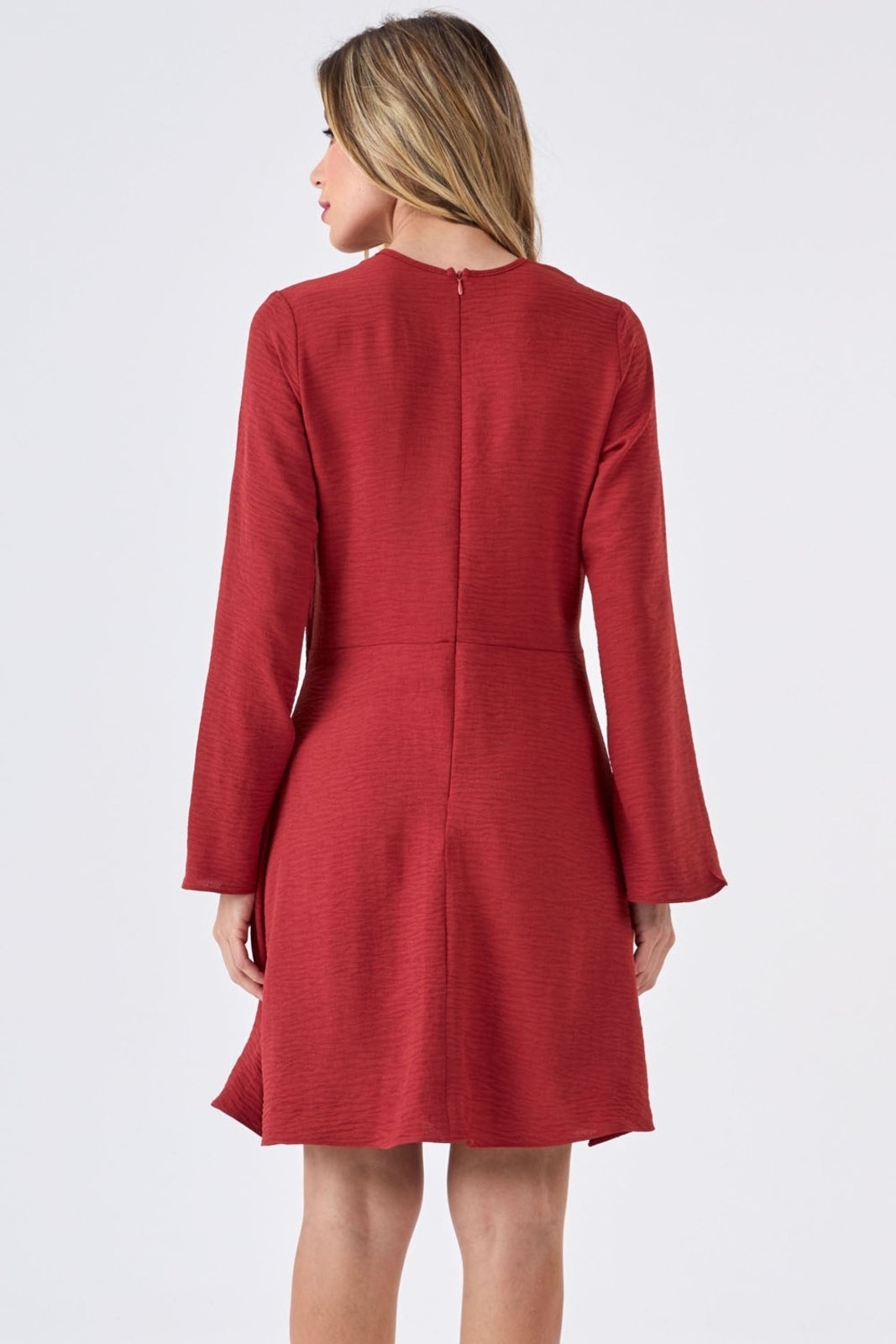 Imagem principal Vestido Curto PKS Com Transpasse Lateral Terracota PKS marrom