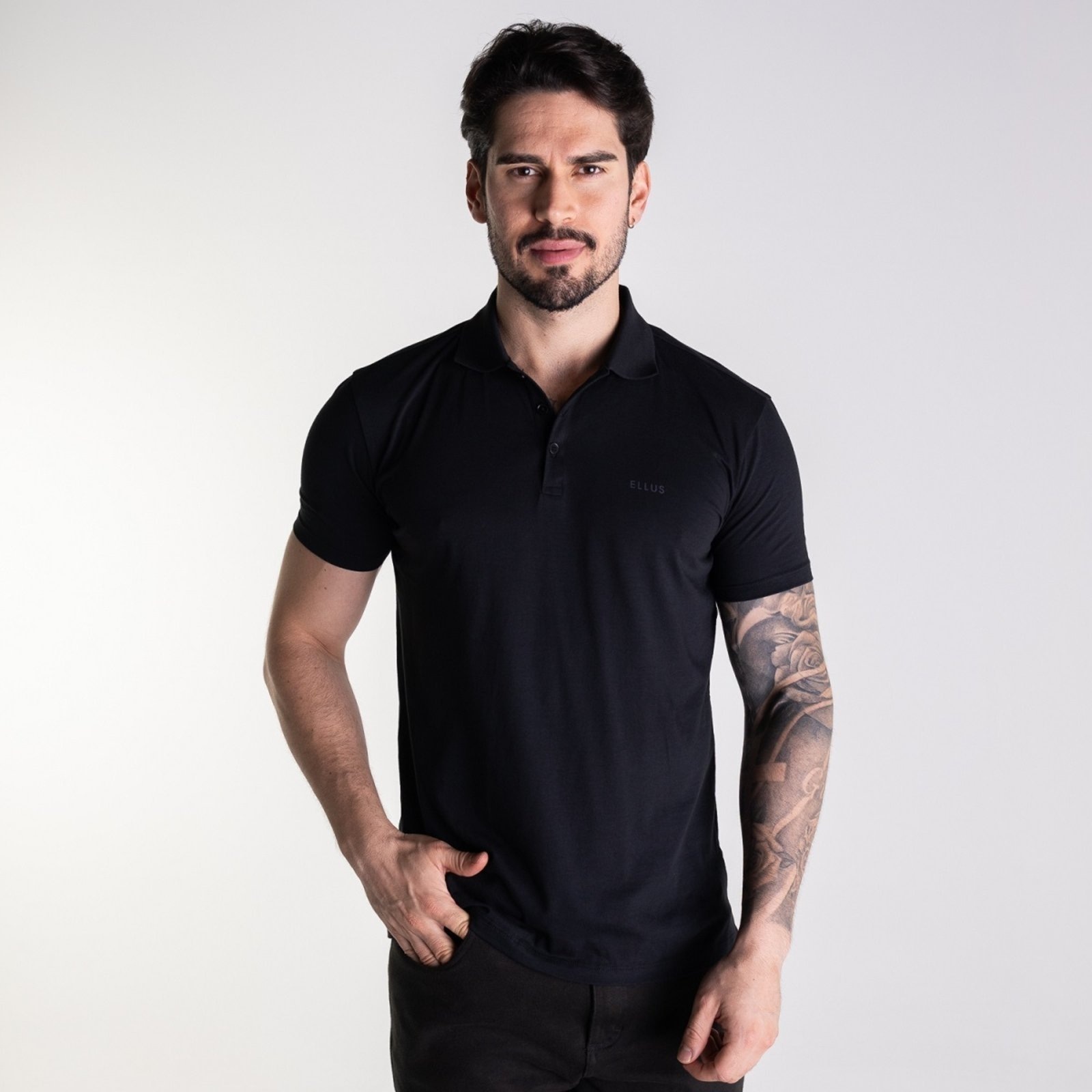 Imagem principal Camisa Polo Ellus Mirror Preta Ellus preto