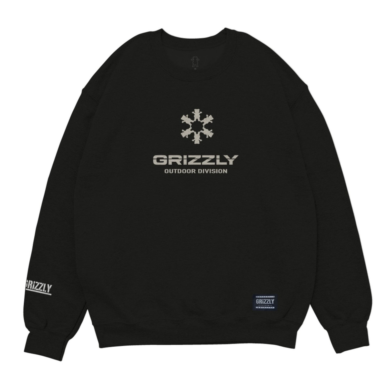 Imagem principal Moletom Grizzly Outdoor Division Drift Crew Neck Masculino Grizzly preto