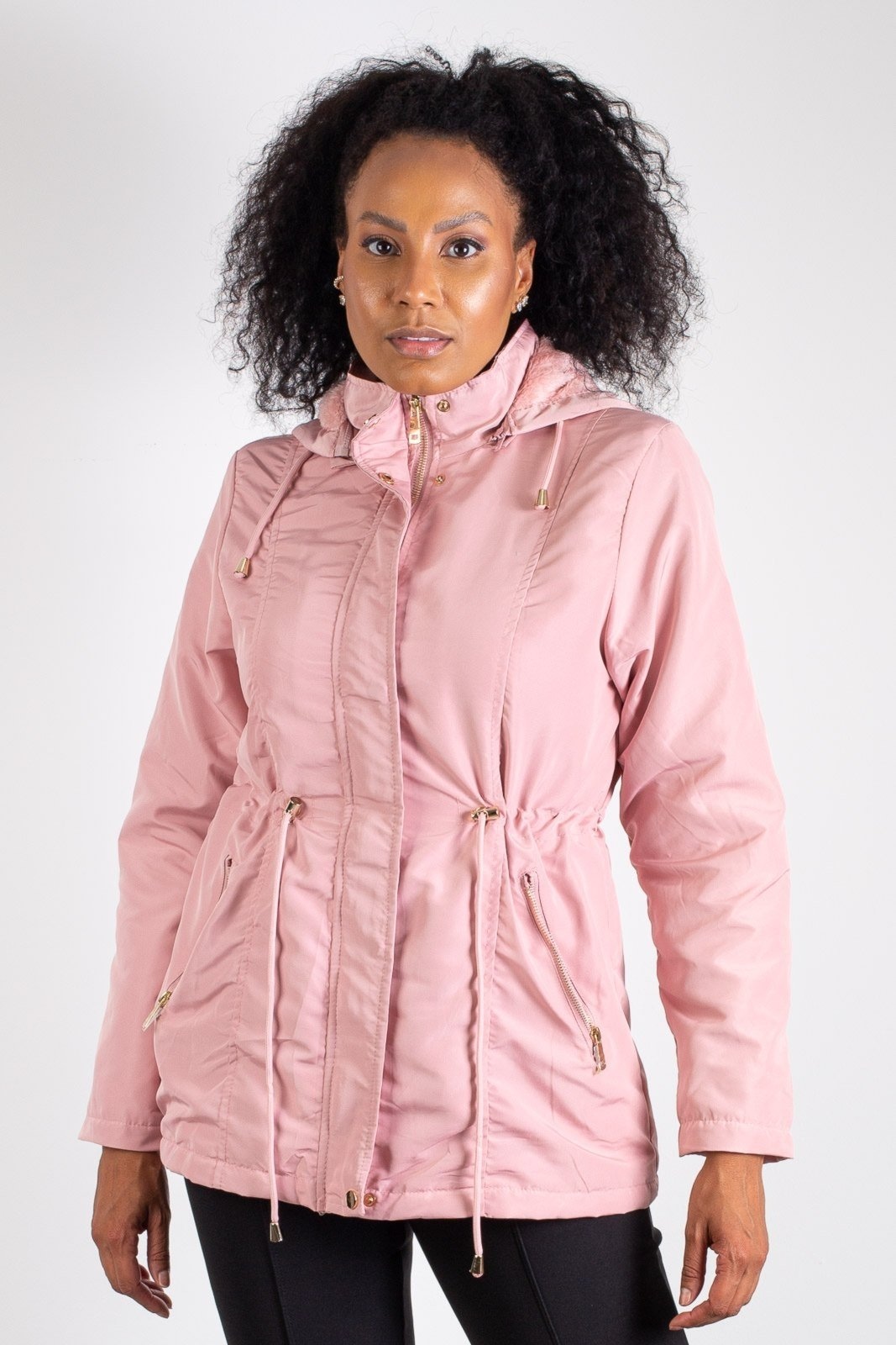 Imagem principal Parka Enluaze feminina forrada com capuz 80105 Enluaze rosa
