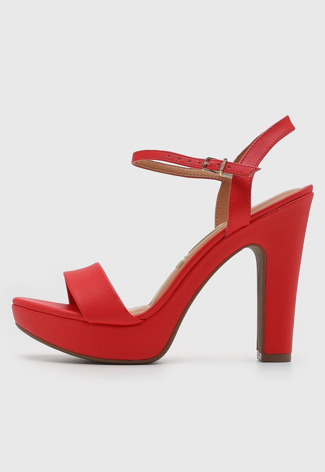 Imagem principal Sandália Feminina Vizzano Salto Grosso Vermelha VIZZANO vermelho