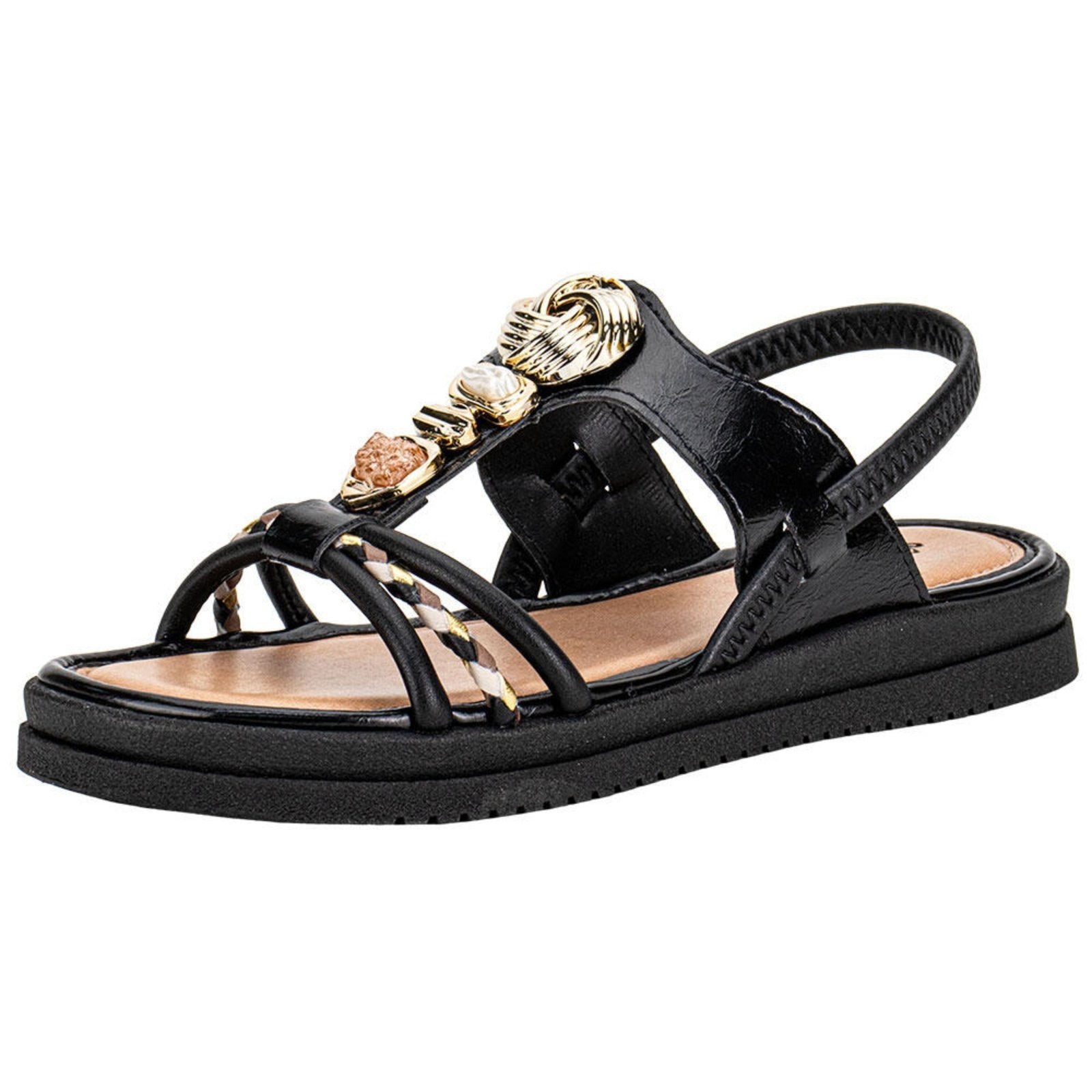 Imagem principal Sandália Feminina Flat Mississipi J0221 A0640221 MISSISSIPI preto