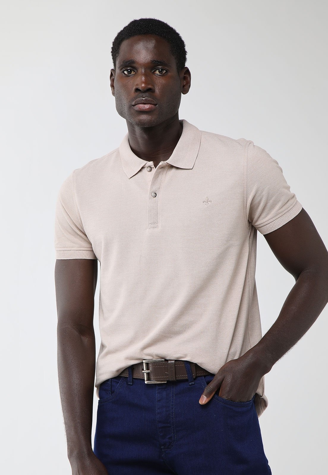 Imagem principal Polo Masculina Dudalina Gola Tradicional Dudalina verde