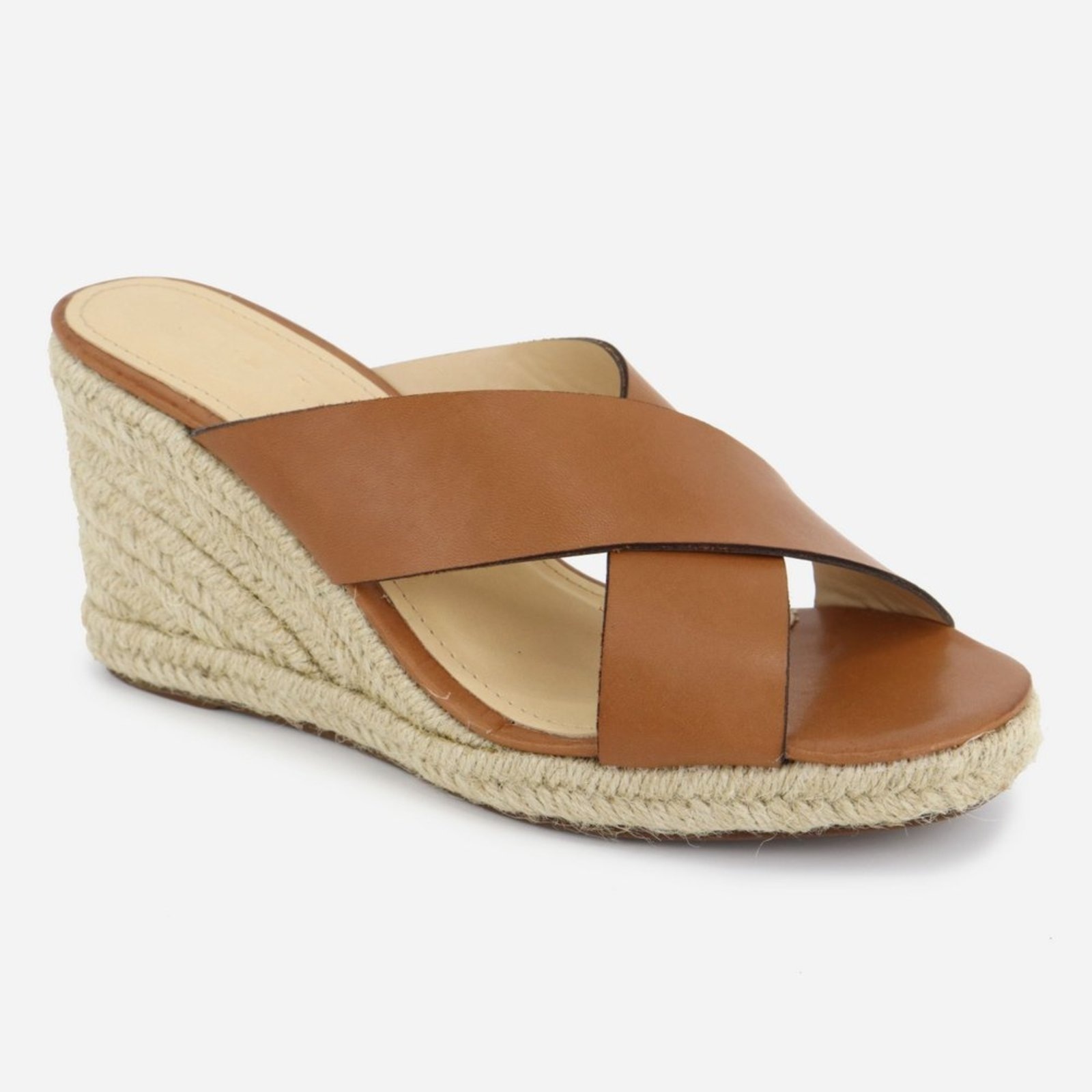 Imagem principal Tamanco Anabela Couro Maria Paula Calce Fácil MARIA PAULA caramelo