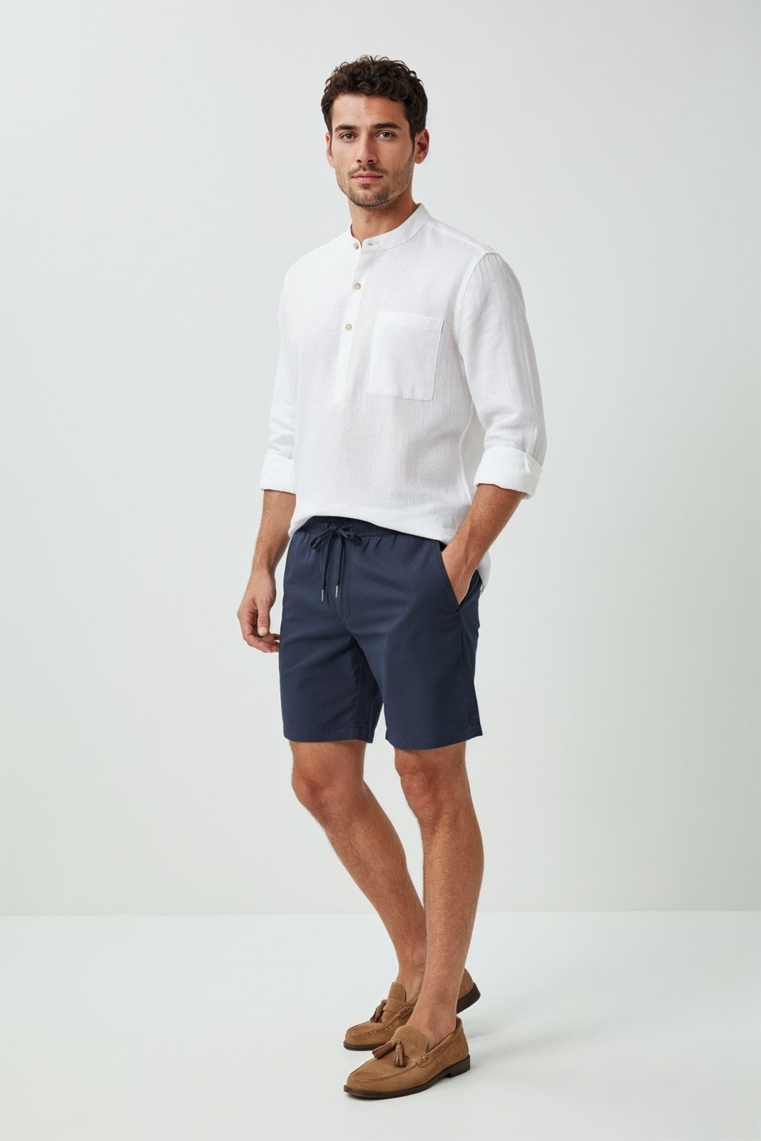 Imagem principal Short Cós Elástico Traymon - Marinho - Xgg Traymon azul marinho