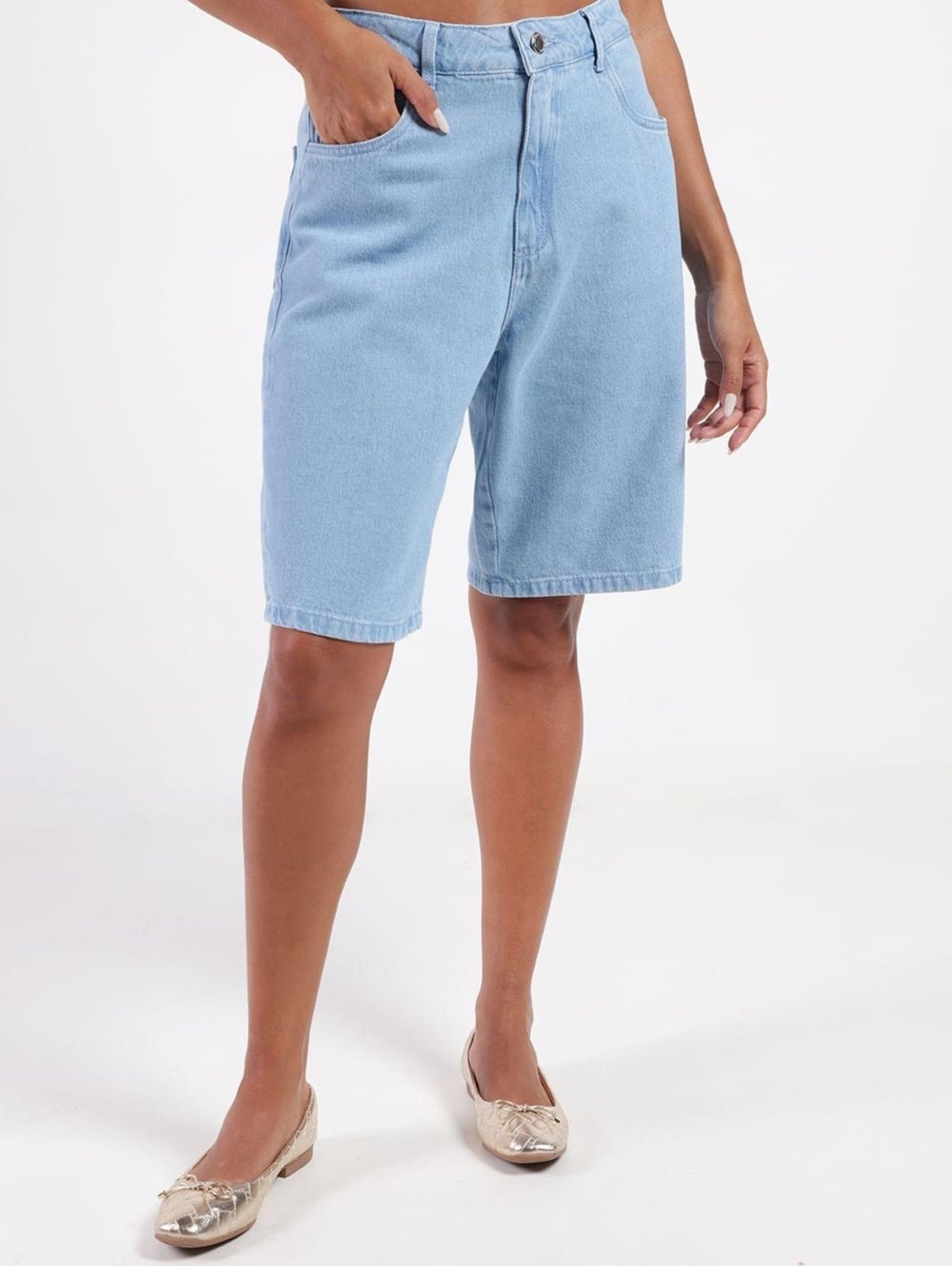 Imagem principal Jorts Jeans Autentique Feminino CLARO Autentique azul