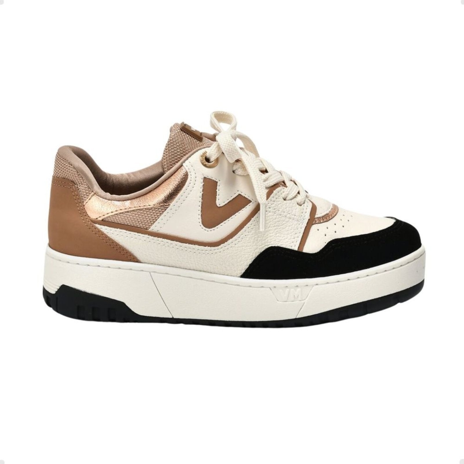 Imagem principal Tênis Moda Feminino Casual Via Marte Bege VIA MARTE preto