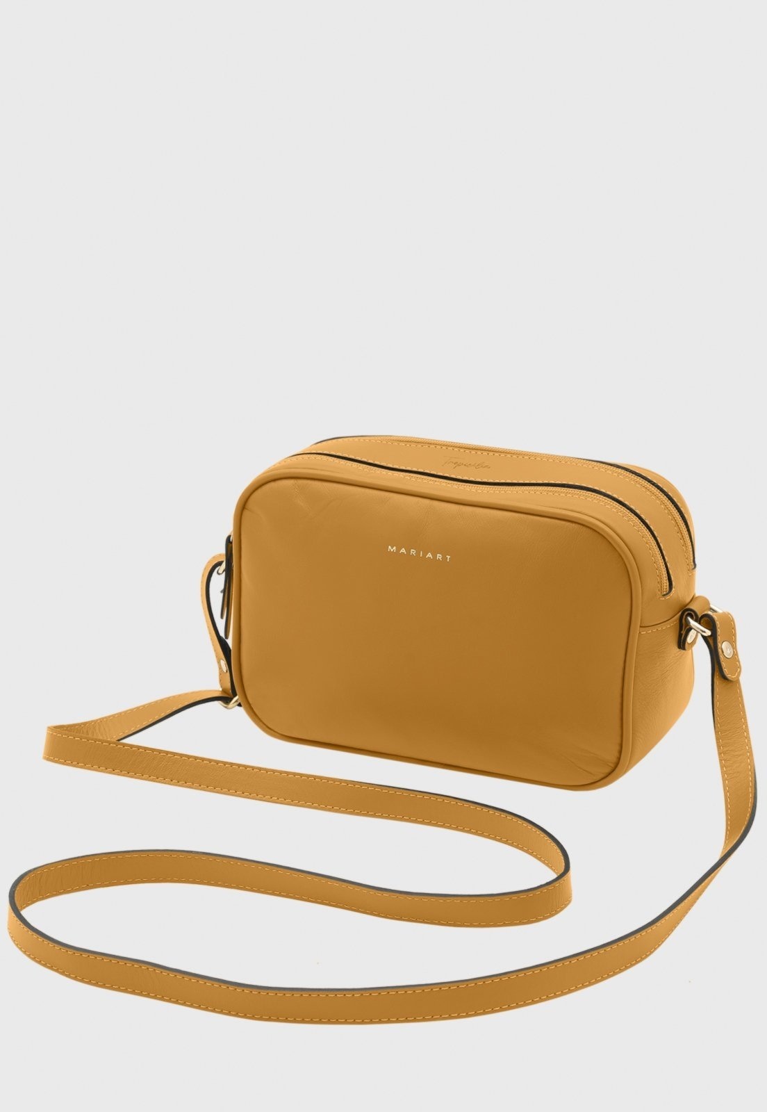 Imagem principal Bolsa Transversal de Couro Mariart Guaraná Nanica Mariart amarelo