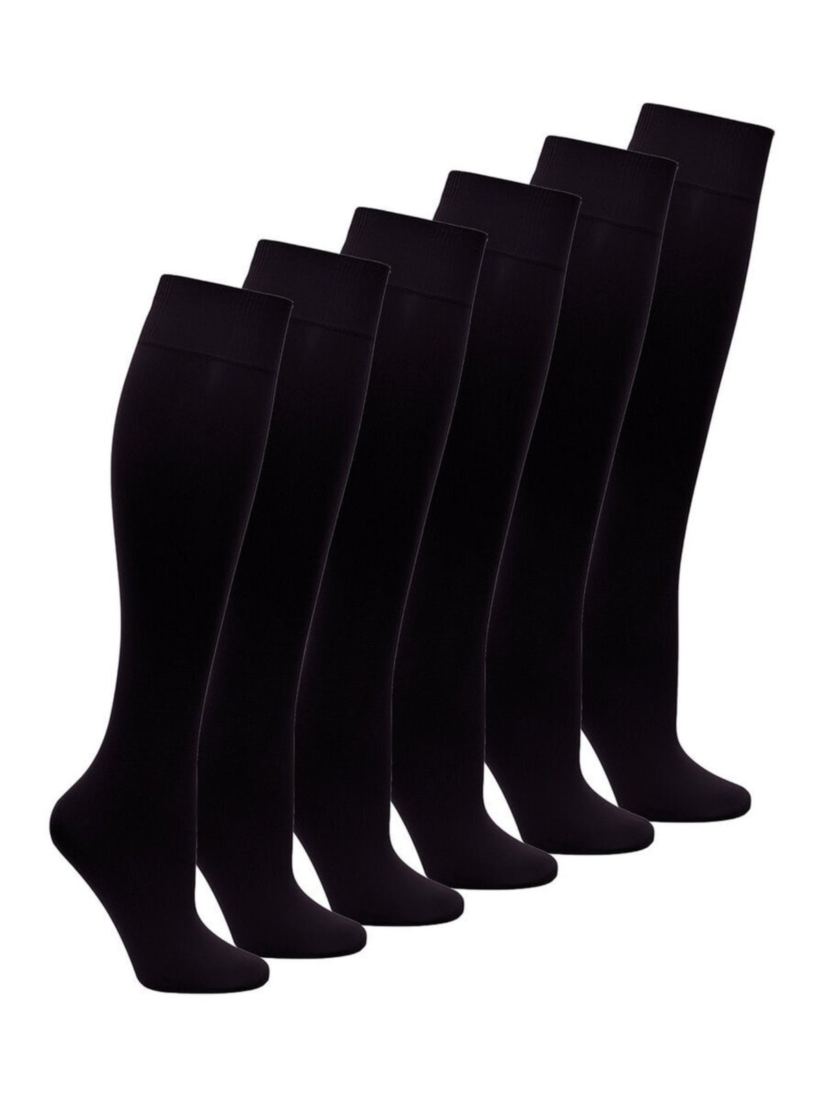 Imagem principal Kit com 6 Meias 3/4 Fio 40 Opaca Loba Lupo preto