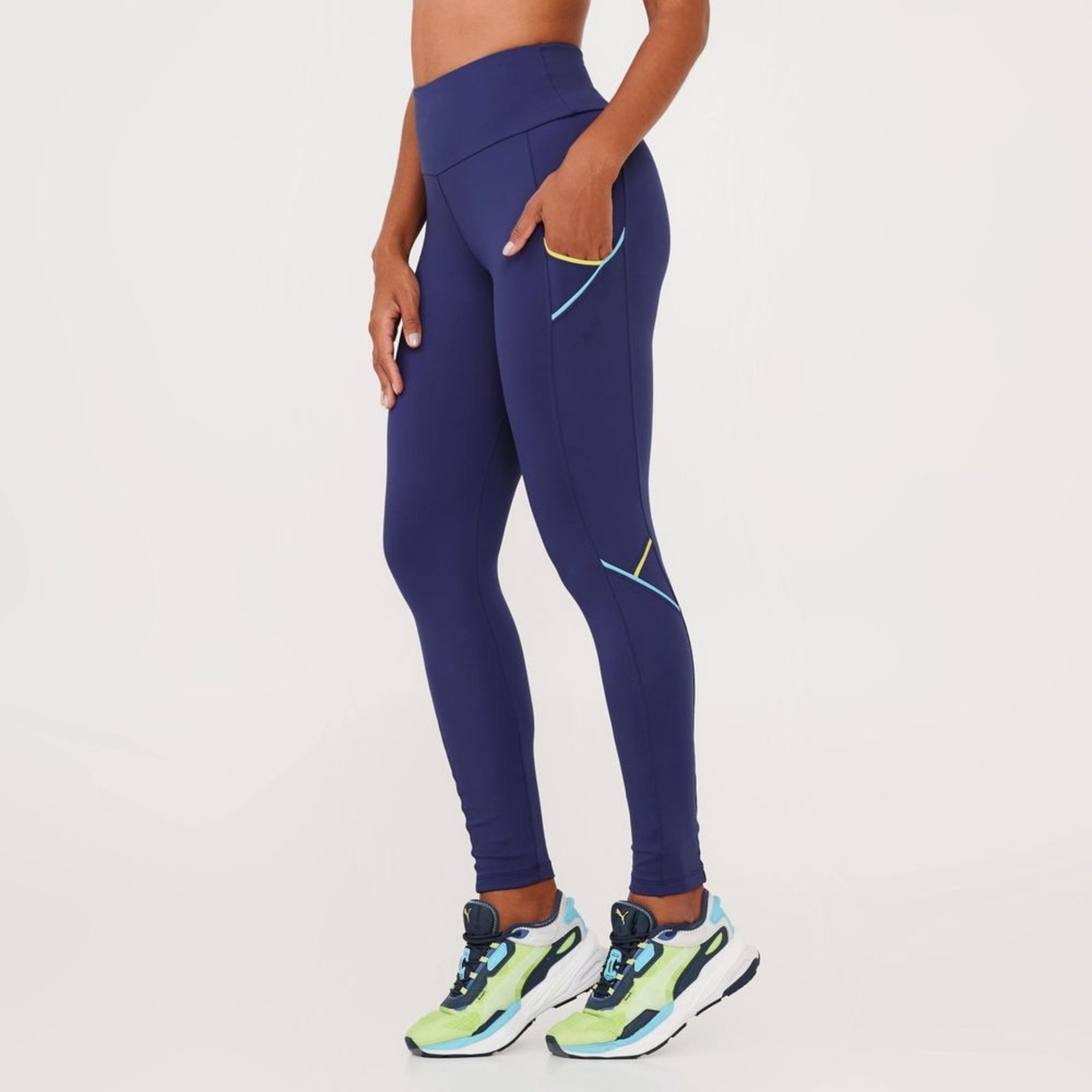 Imagem principal Legging Zouk Marinho Astral Poliamida Donna Carioca azul