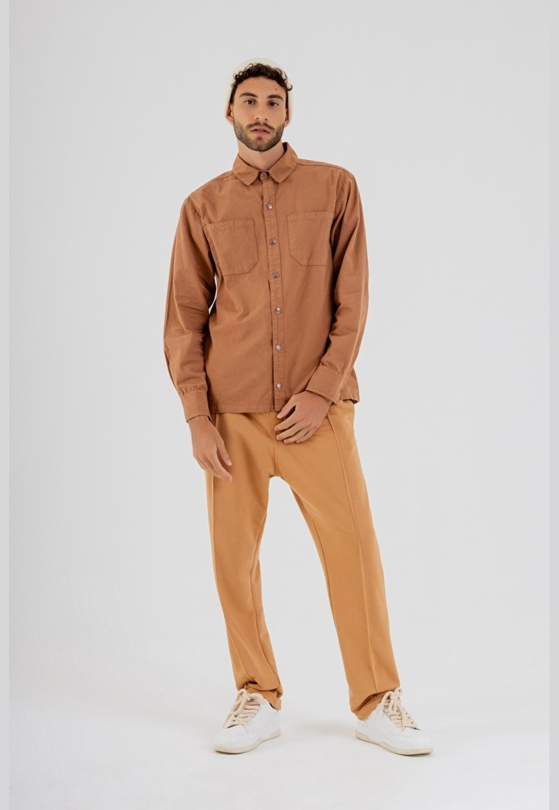 Imagem principal Camisa Masculina em Sarja The Philippines The Philippines marrom