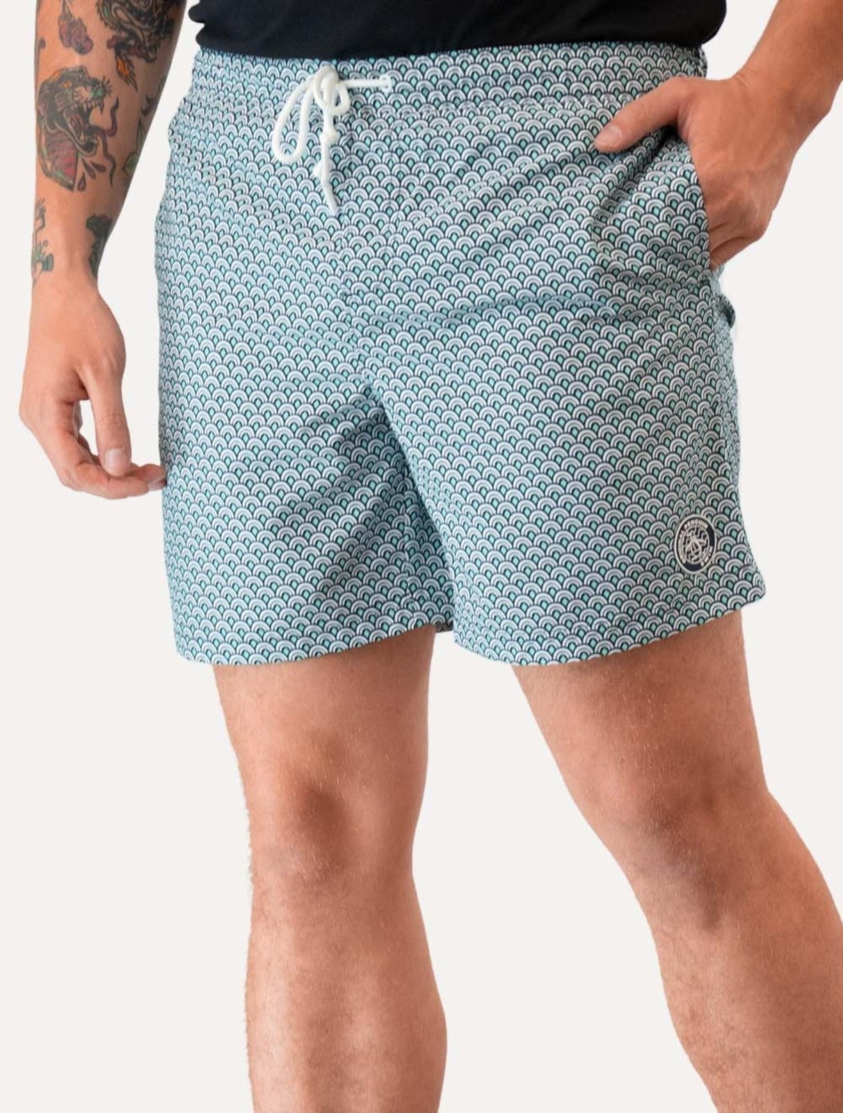 Imagem principal Short Original Penguin Masculino D Água Ethnic Print Aruba Blue Azul Original Penguin azul blue