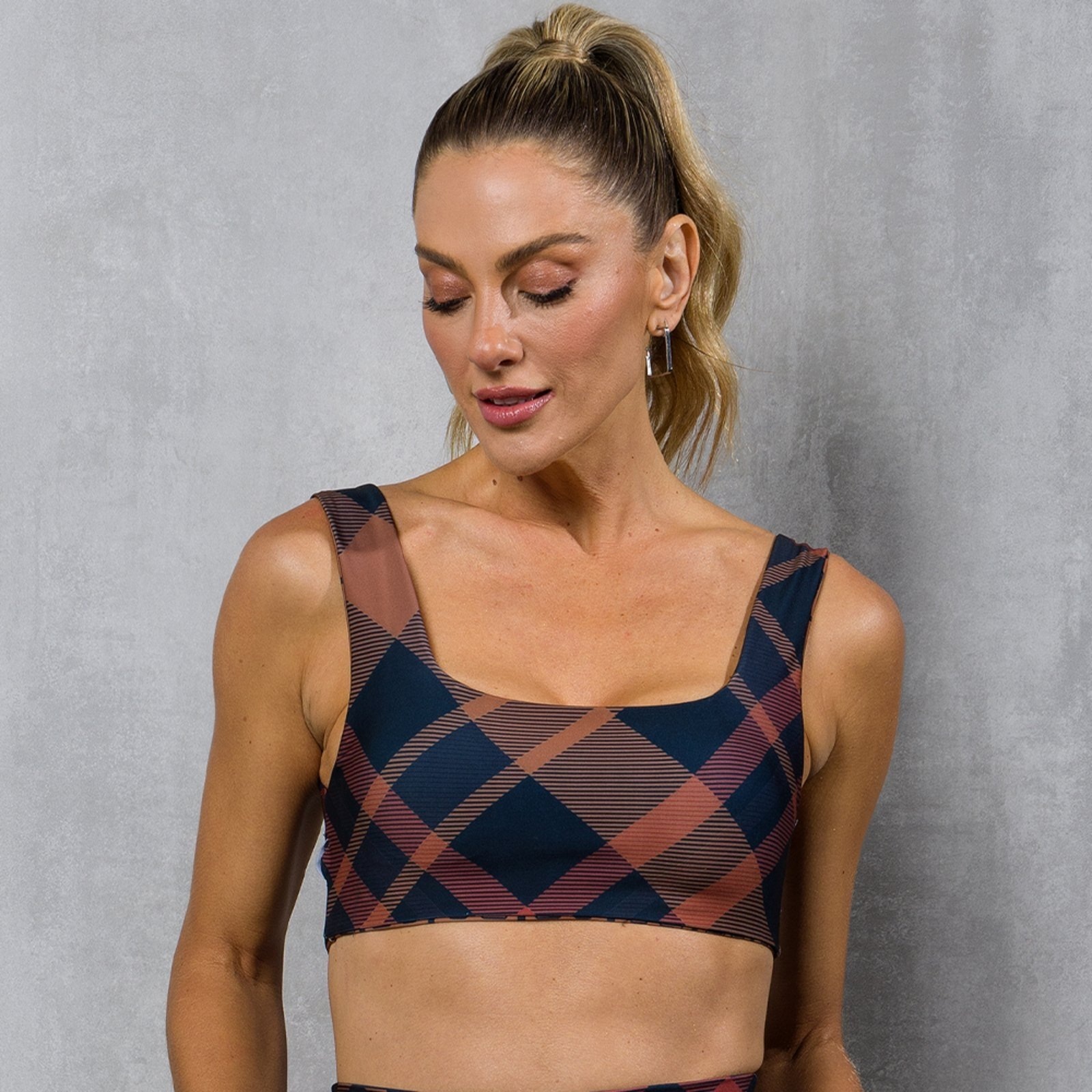 Imagem principal TOP BOJO FIXO ALÇAS LARGAS DUPLA FACE FT1147TP De Chelles estampado