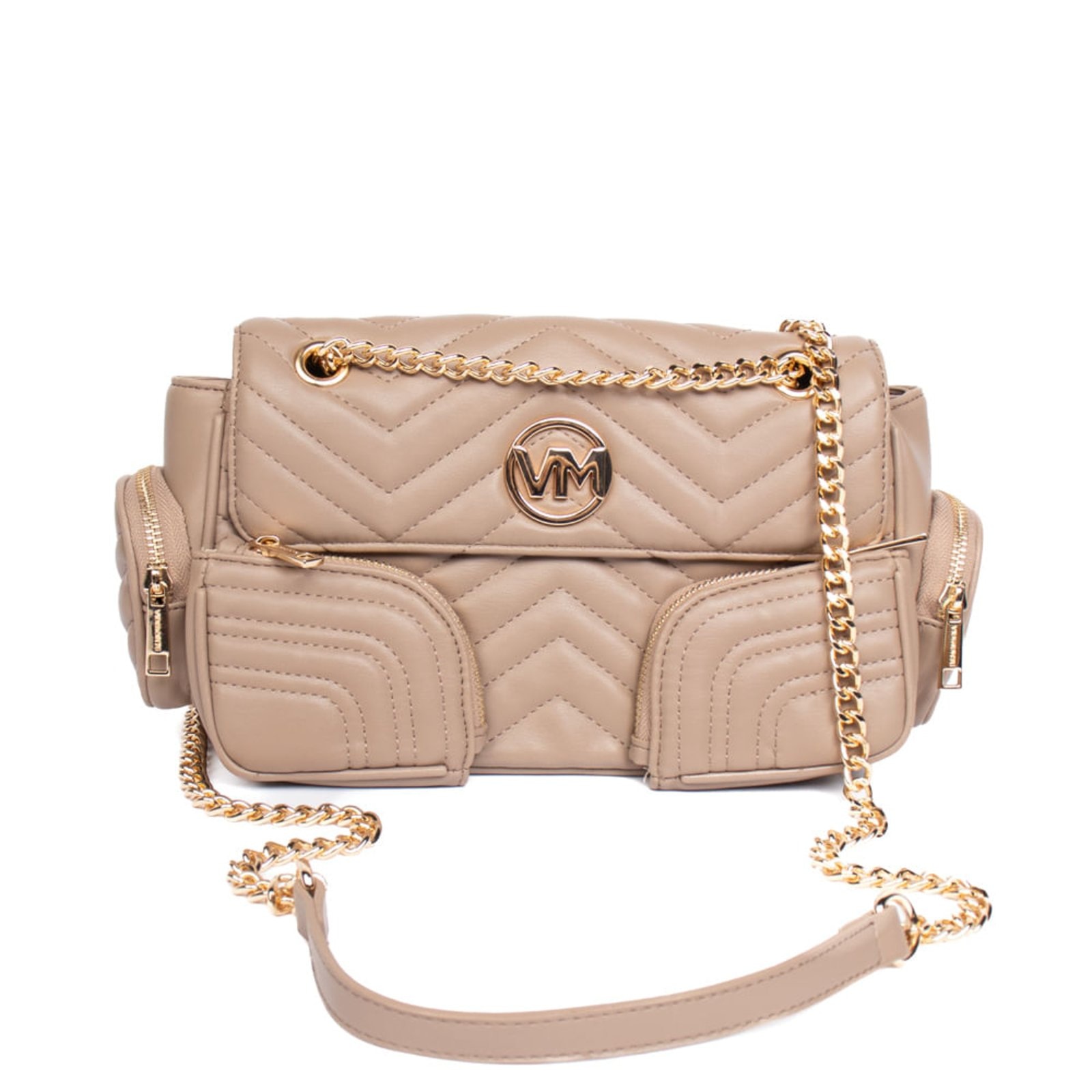 Imagem principal Bolsa Feminina Via Marte Pequena Tiracolo Multipocket VIA MARTE bege