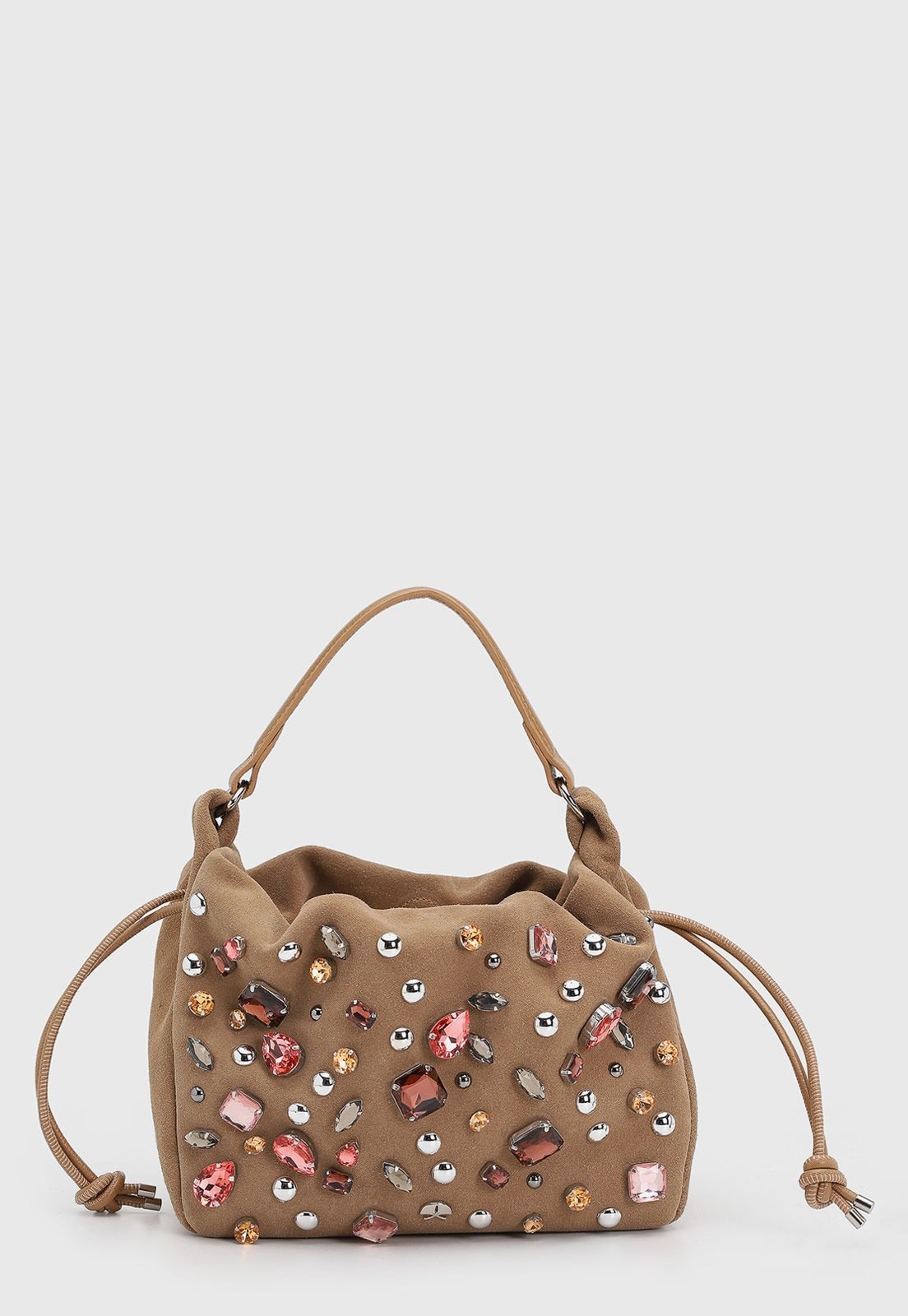 Imagem principal Bolsa Feminina Luiza Barcelos Aplicação Pedrarias Luiza Barcelos caramelo