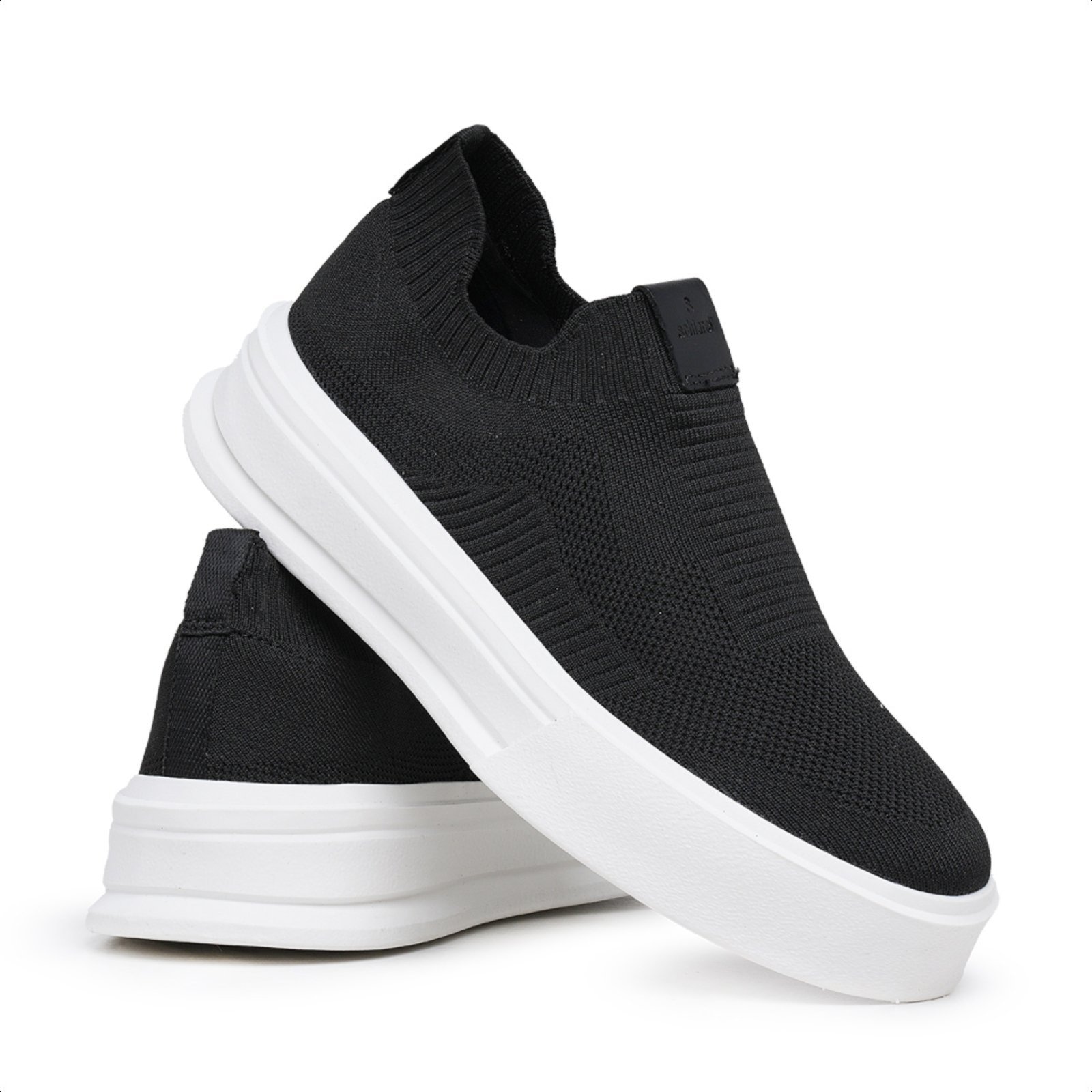 Imagem principal Sapatênis Masculino Knit Meia Confortável Estiloso Casual 325 Schiareli preto